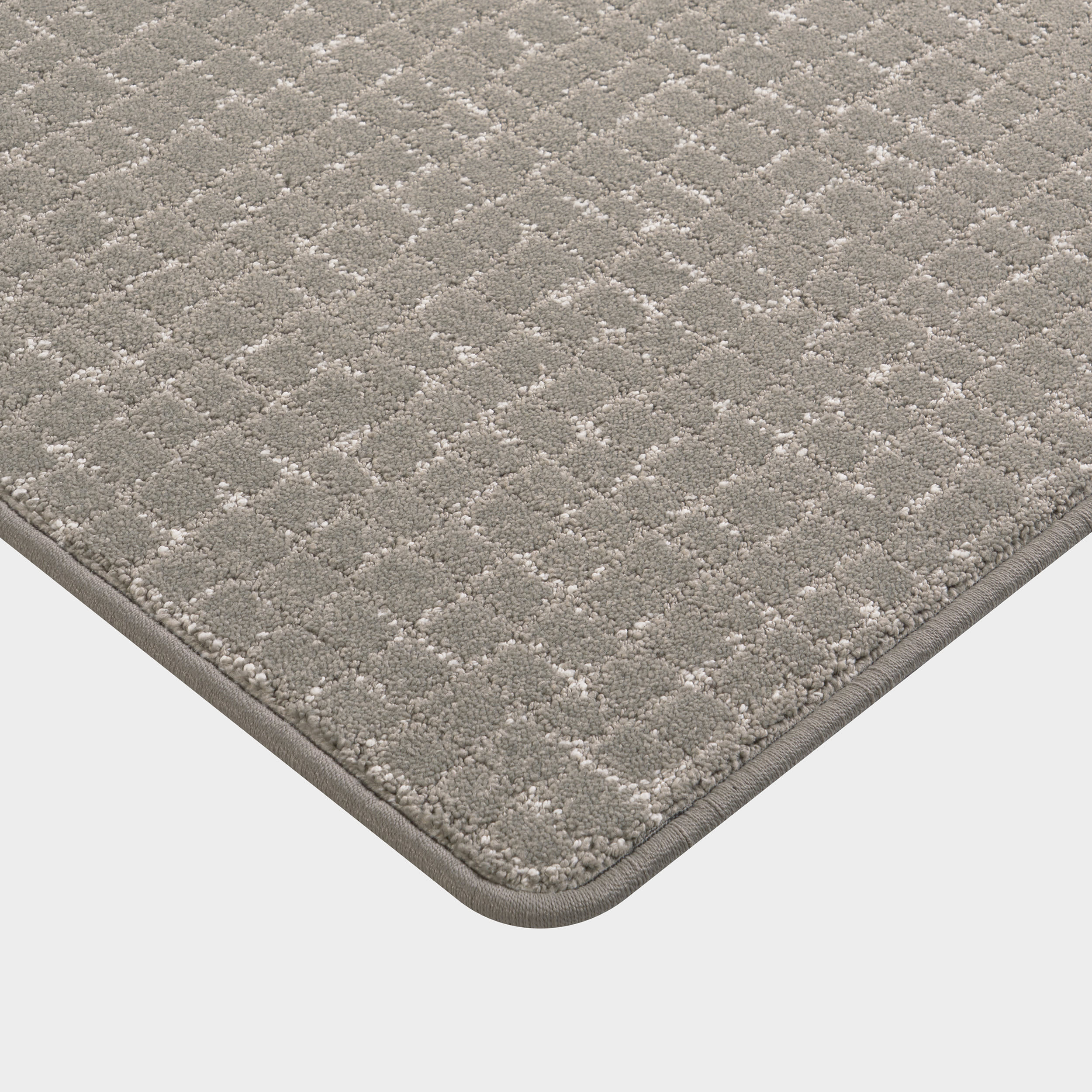 Chickadee Checked Custom Rug | Grey - Image 2