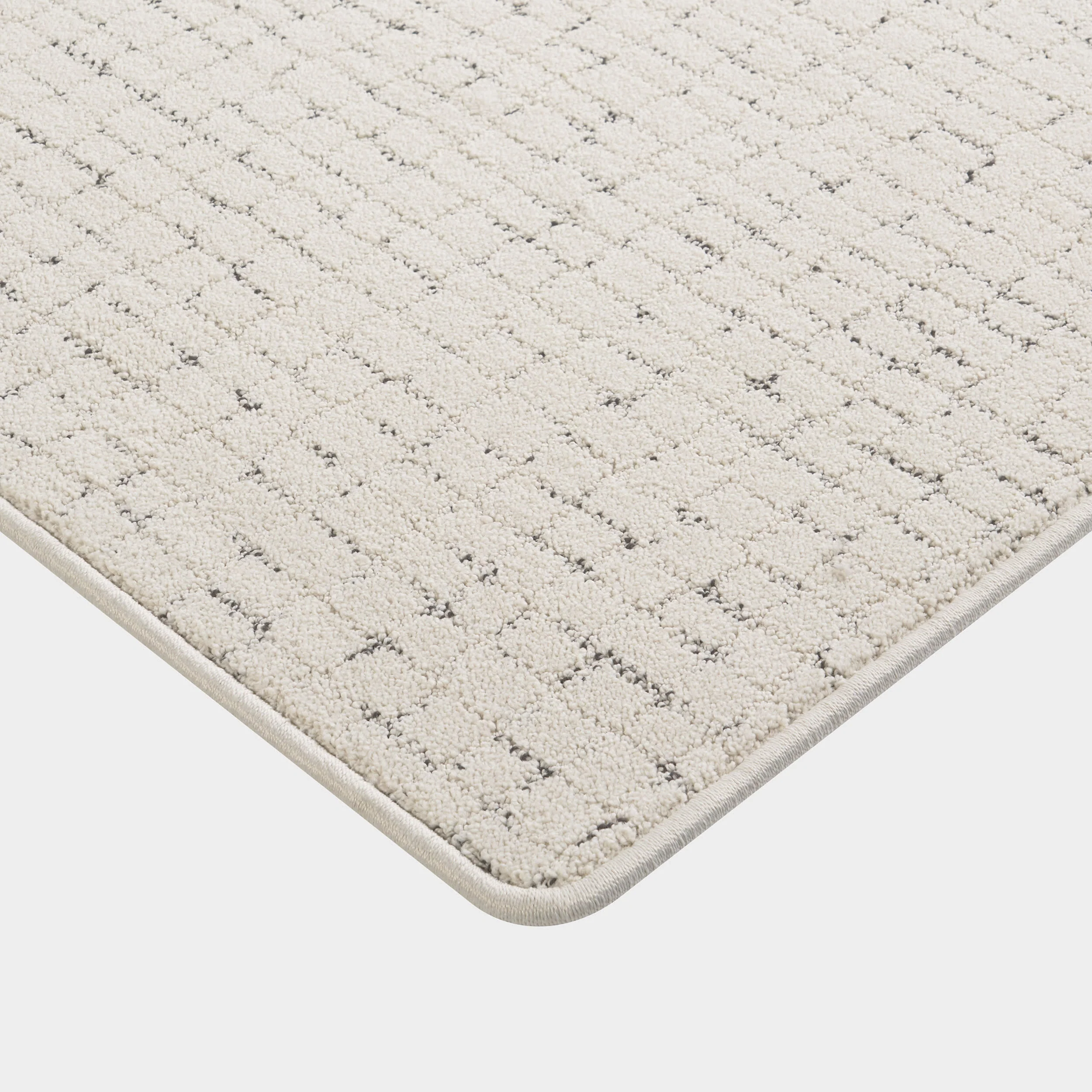 Chickadee Checked Custom Rug | Ivory - Image 2