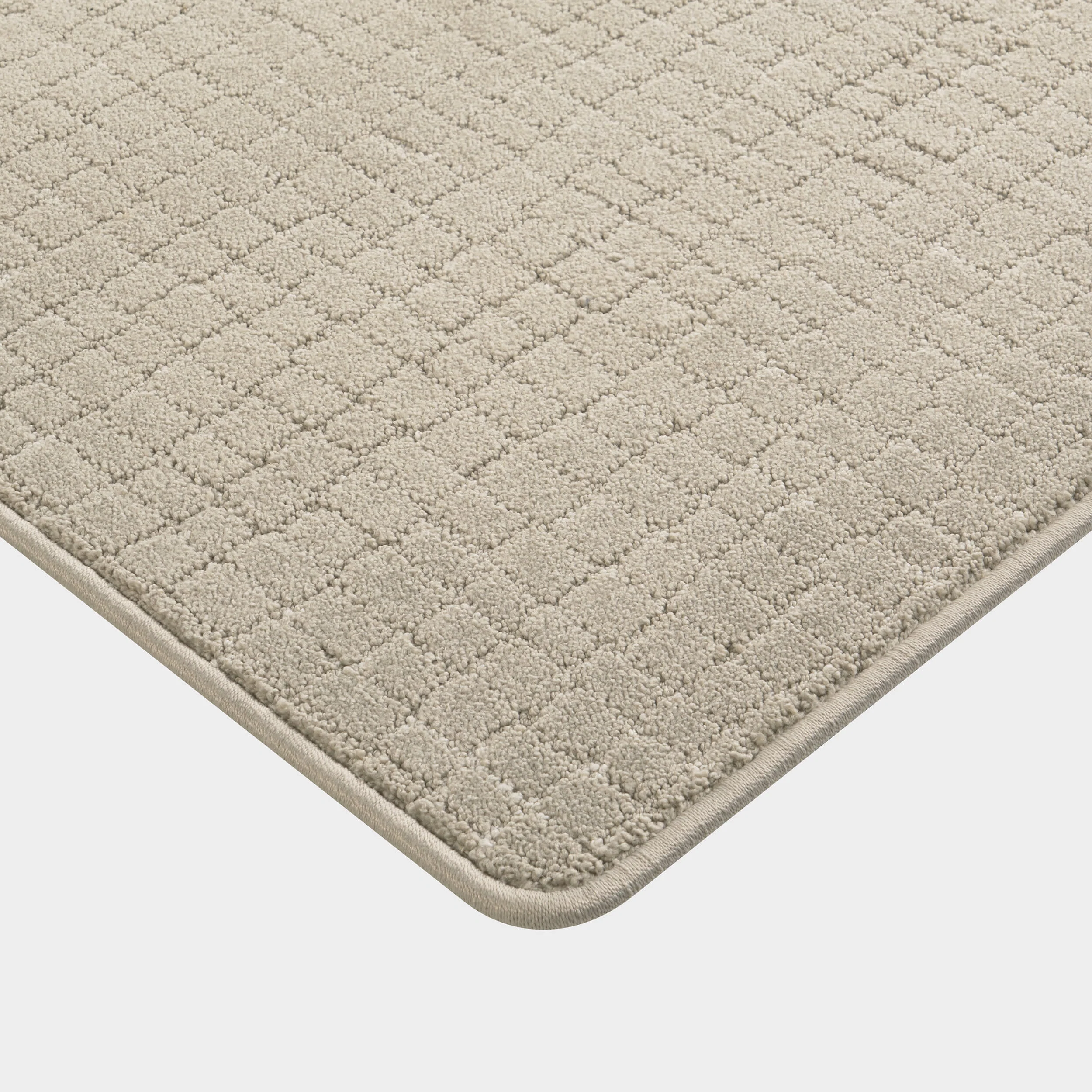 Chickadee Checked Custom Rug | Light Grey - Image 2