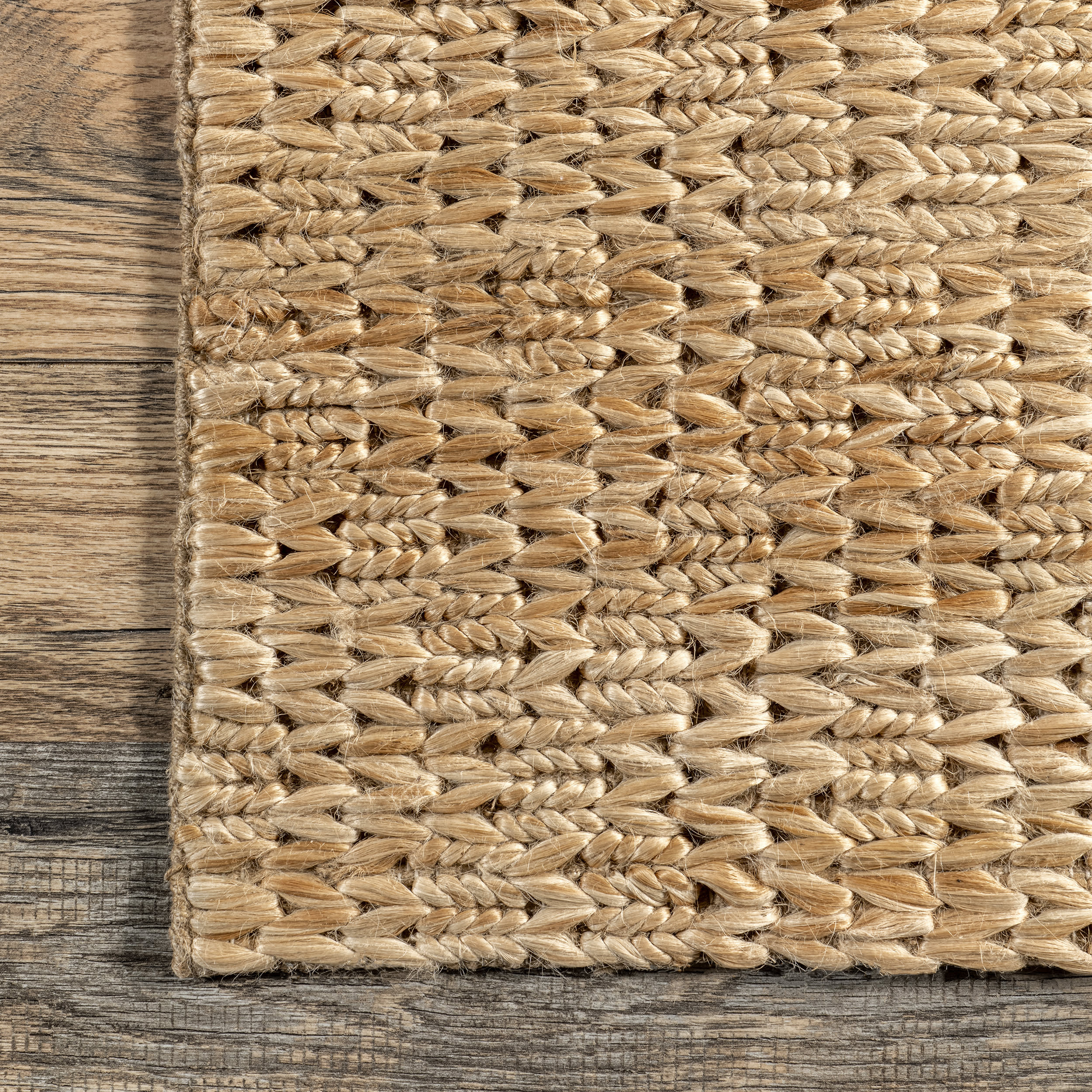 Chiemela Jute Trellis Rug | Natural - Image 3