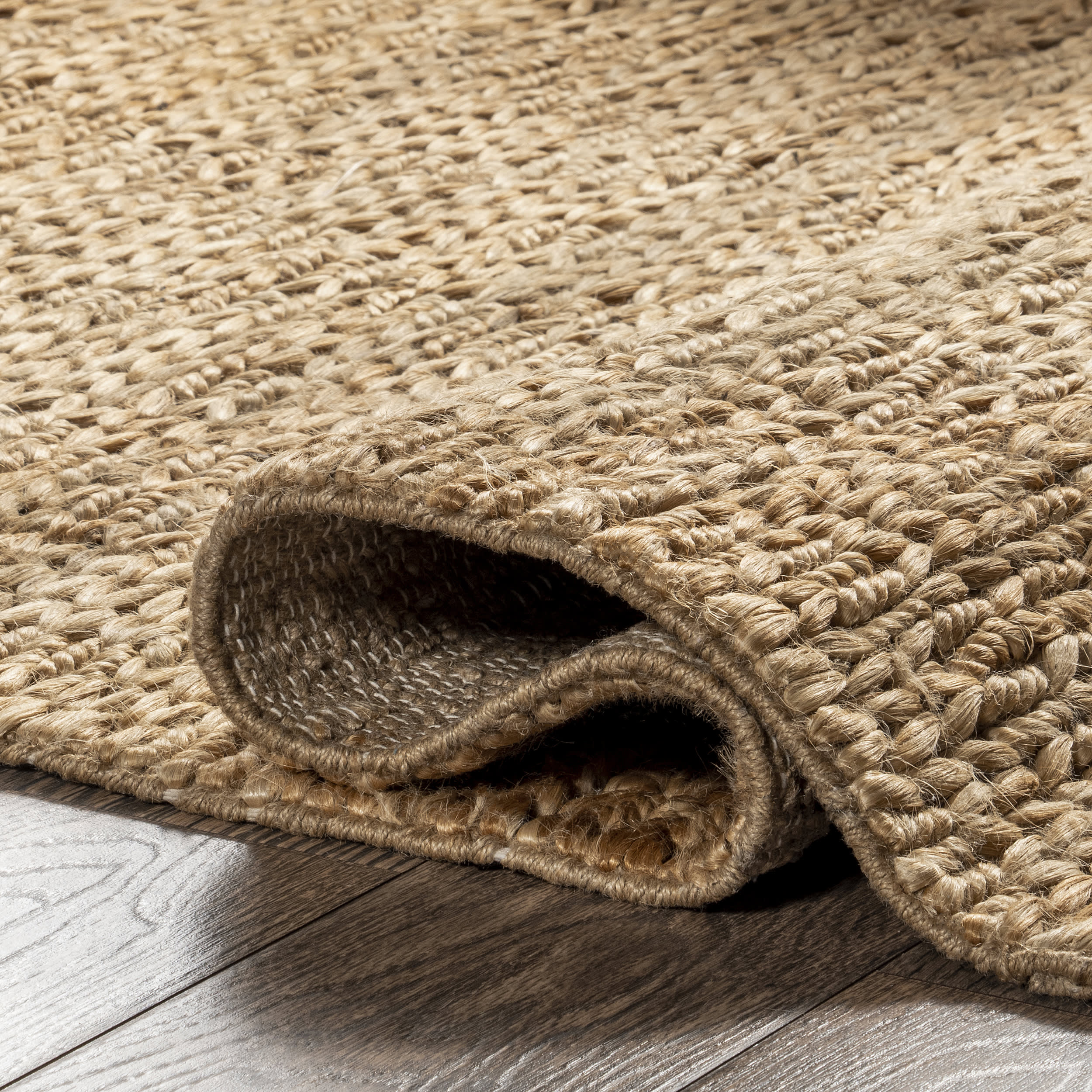 Chiemela Jute Trellis Rug | Natural - Image 7