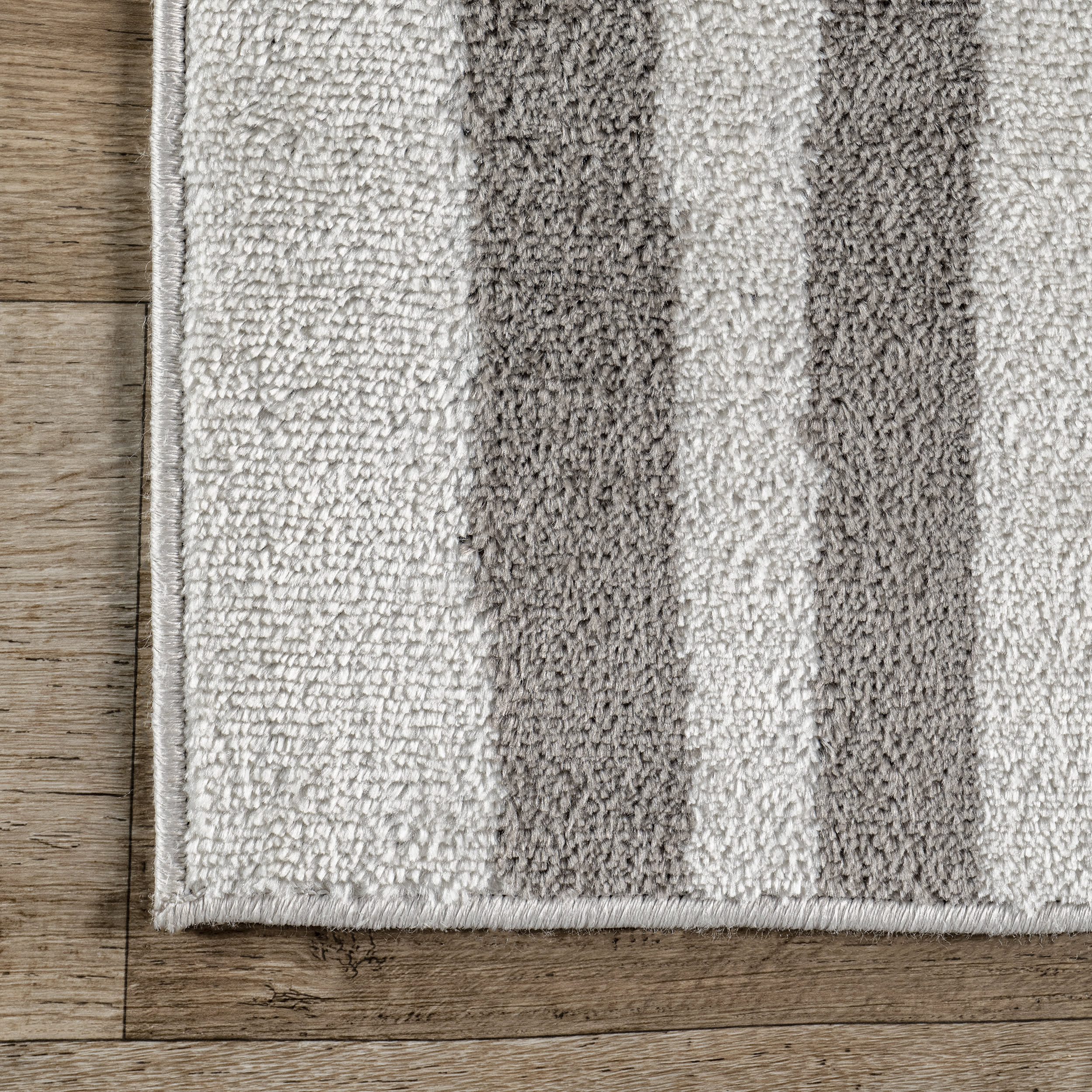 Christa Contemporary Curves Rug | Light Grey - Image 3