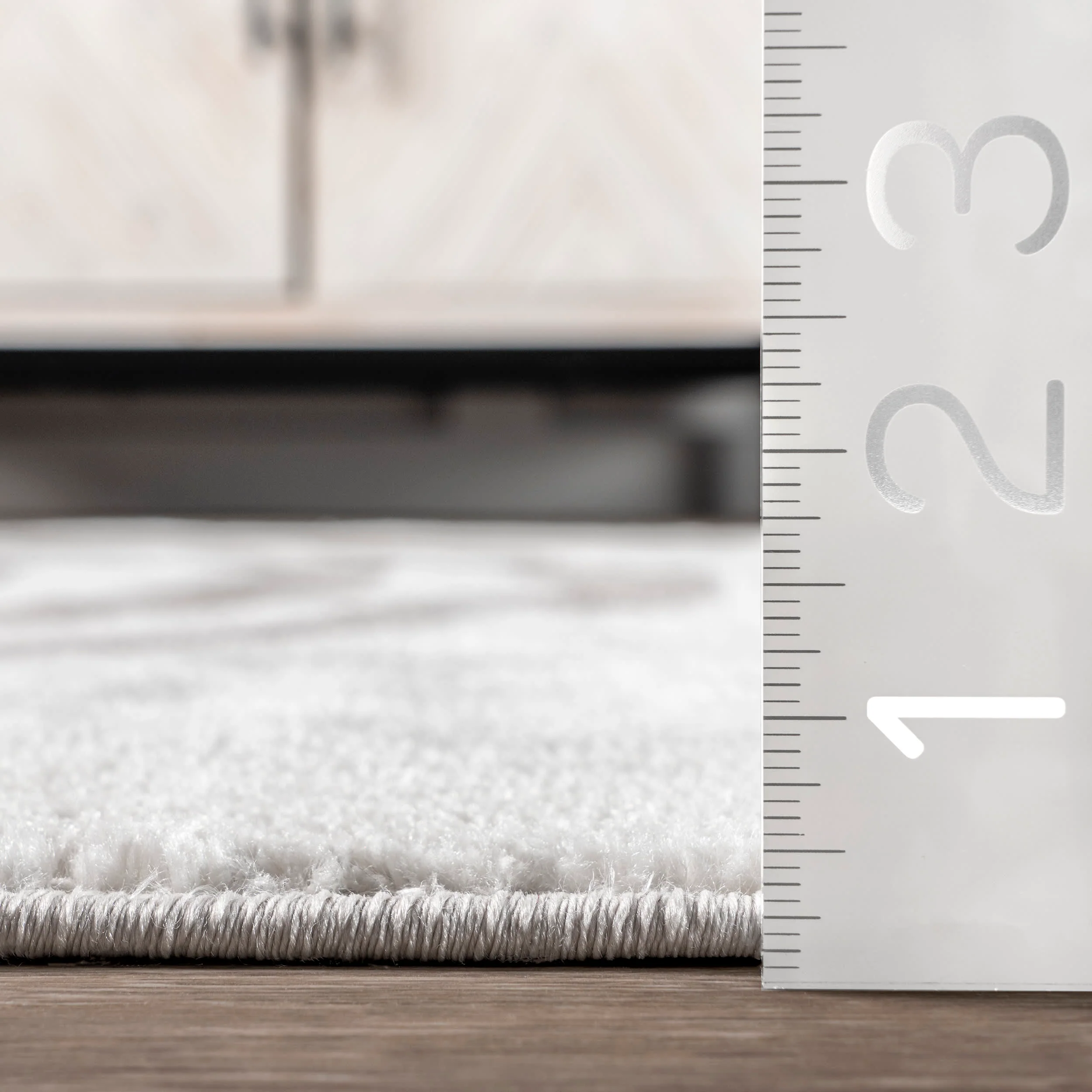 Christa Contemporary Curves Rug | Light Grey - Image 5