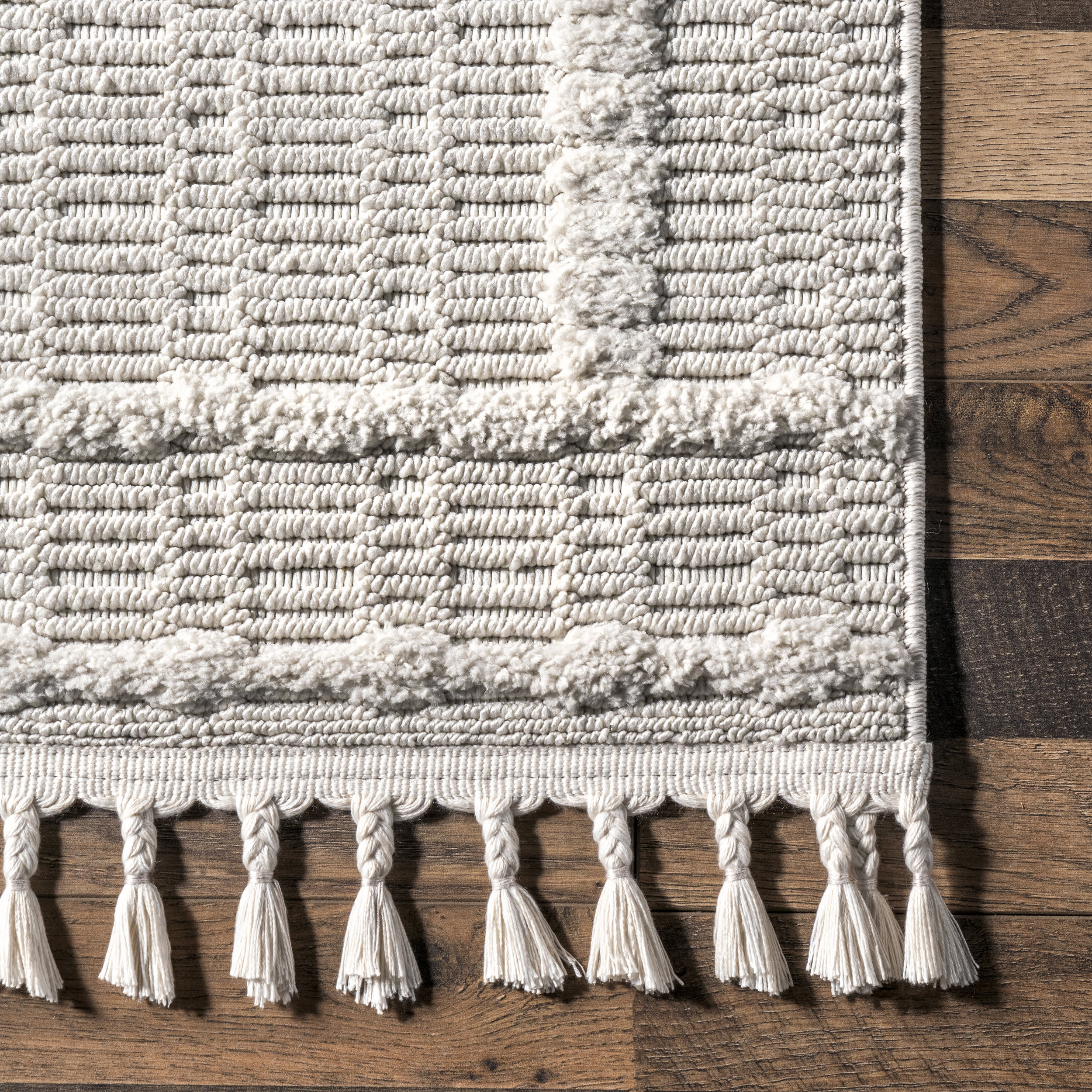 Christin Crosshatch Rug | Beige - Image 3