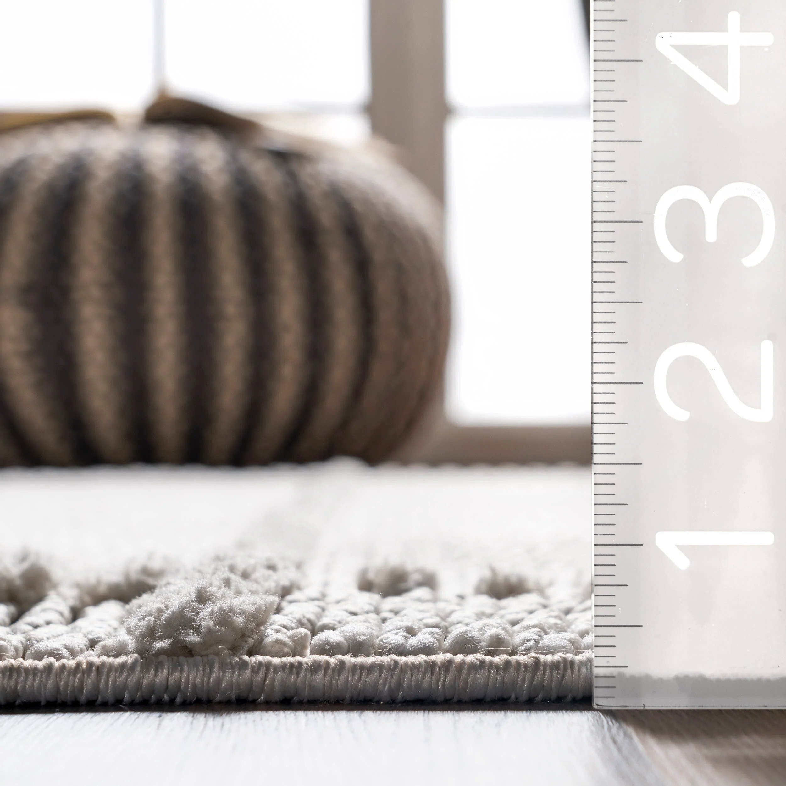 Christin Crosshatch Rug | Beige - Image 5