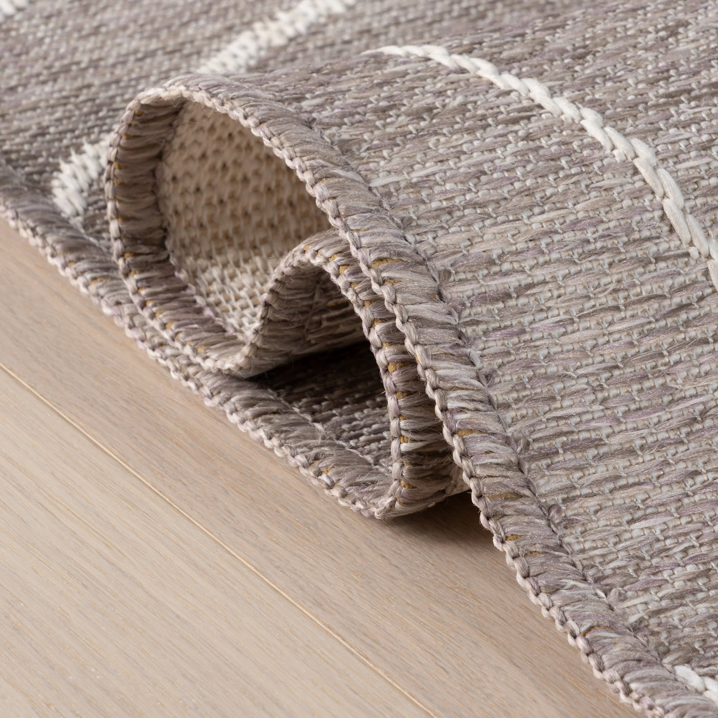 Chroma Modern Floral Indoor/Outdoor Rug | Grey - Image 11