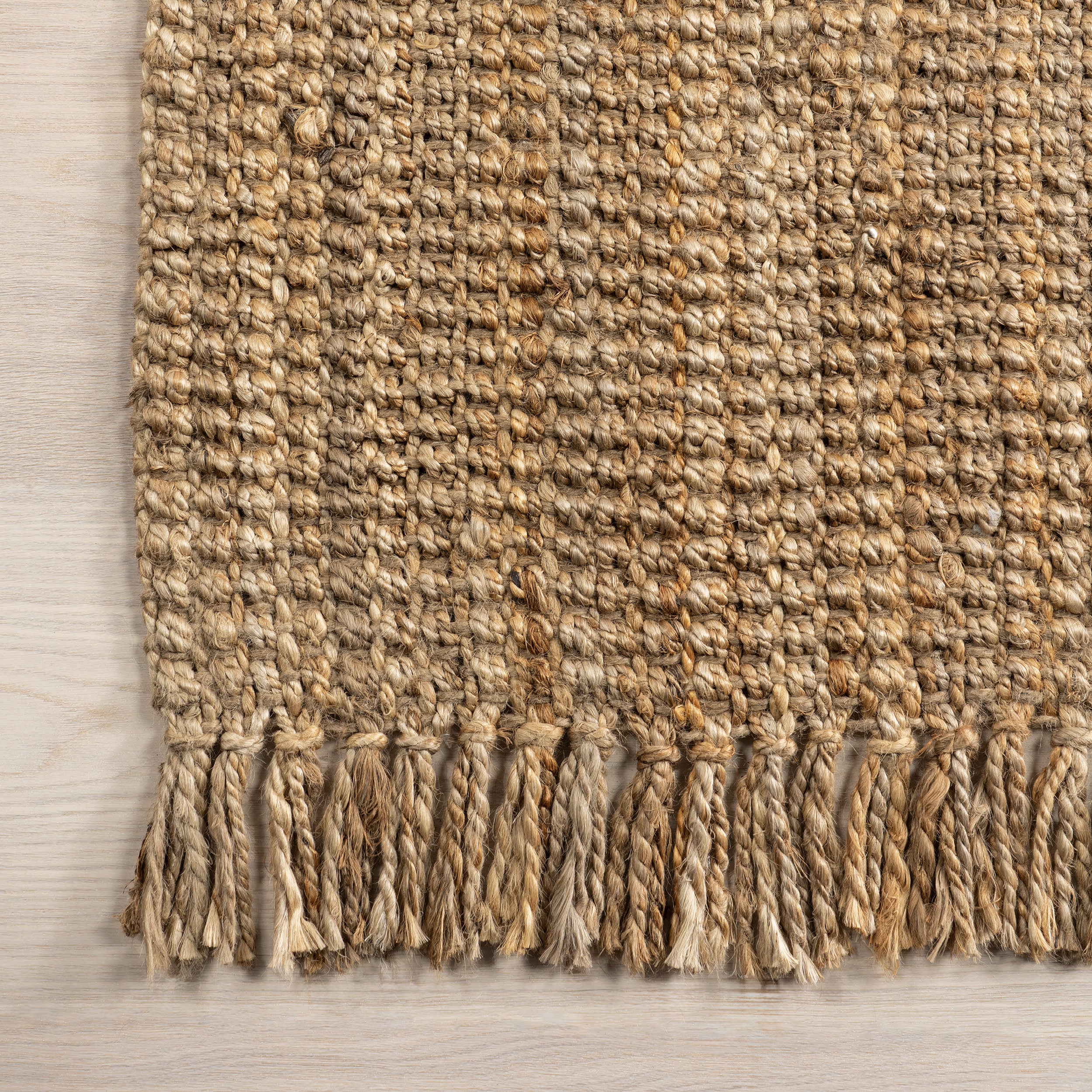 Chunky Jute Tasseled Rug | Natural - Image 4