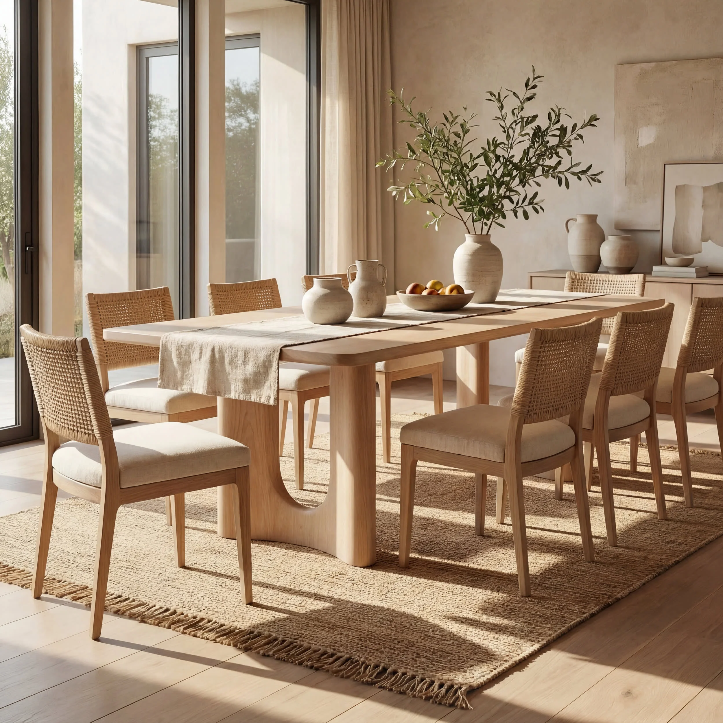 Chunky Jute Tasseled Rug | Natural - Image 7