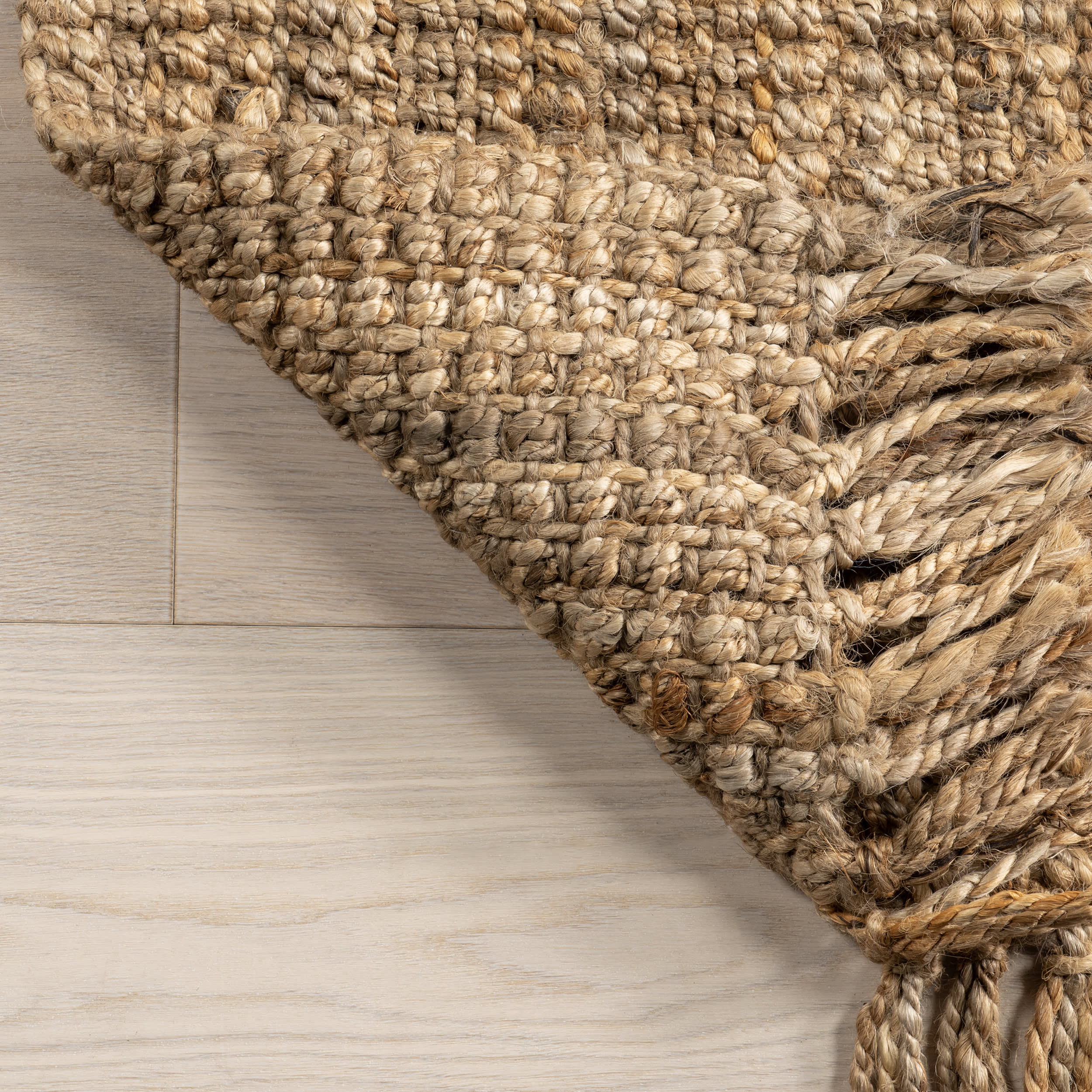 Chunky Jute Tasseled Rug | Natural - Image 8