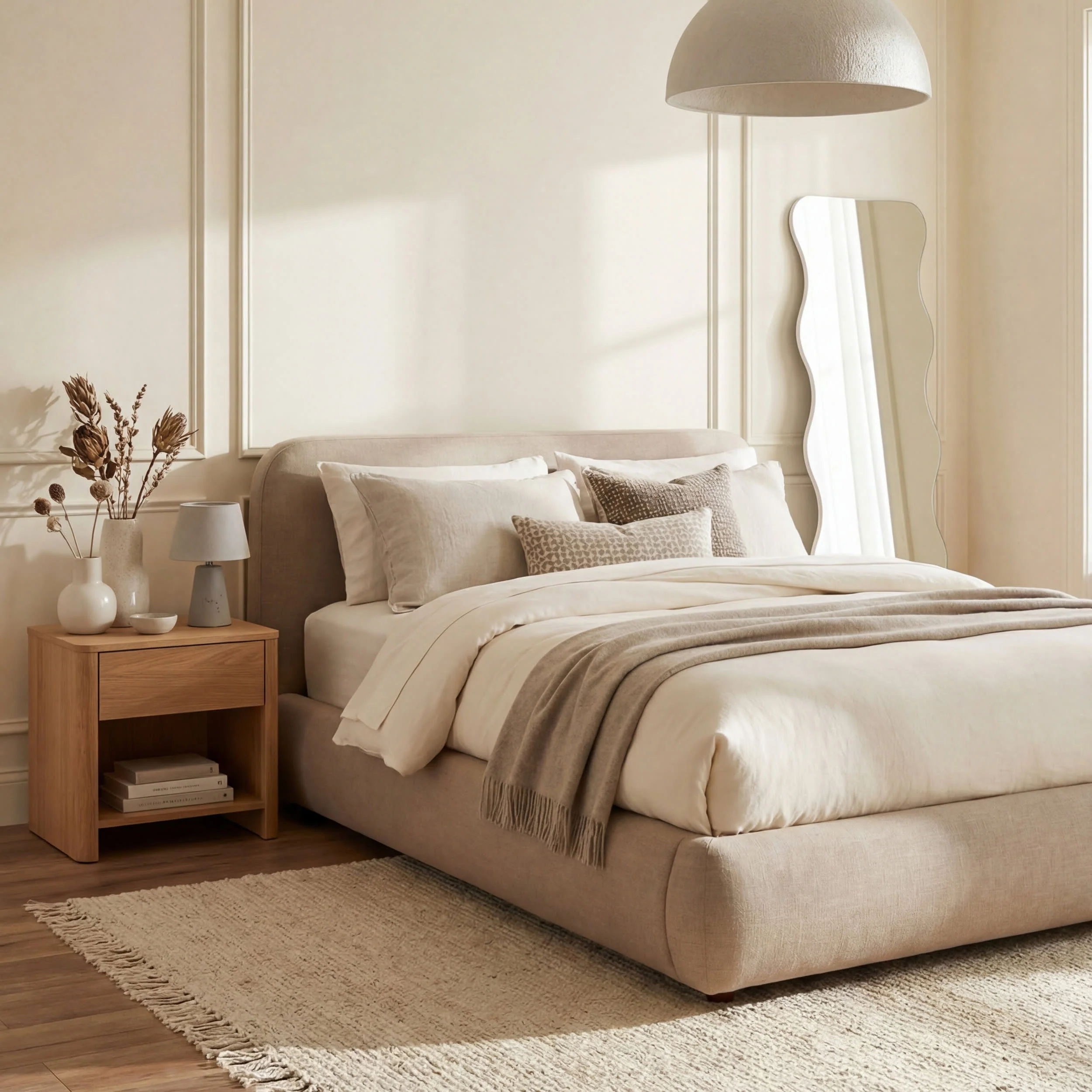Chunky Jute Tasseled Rug | Off White - Image 9