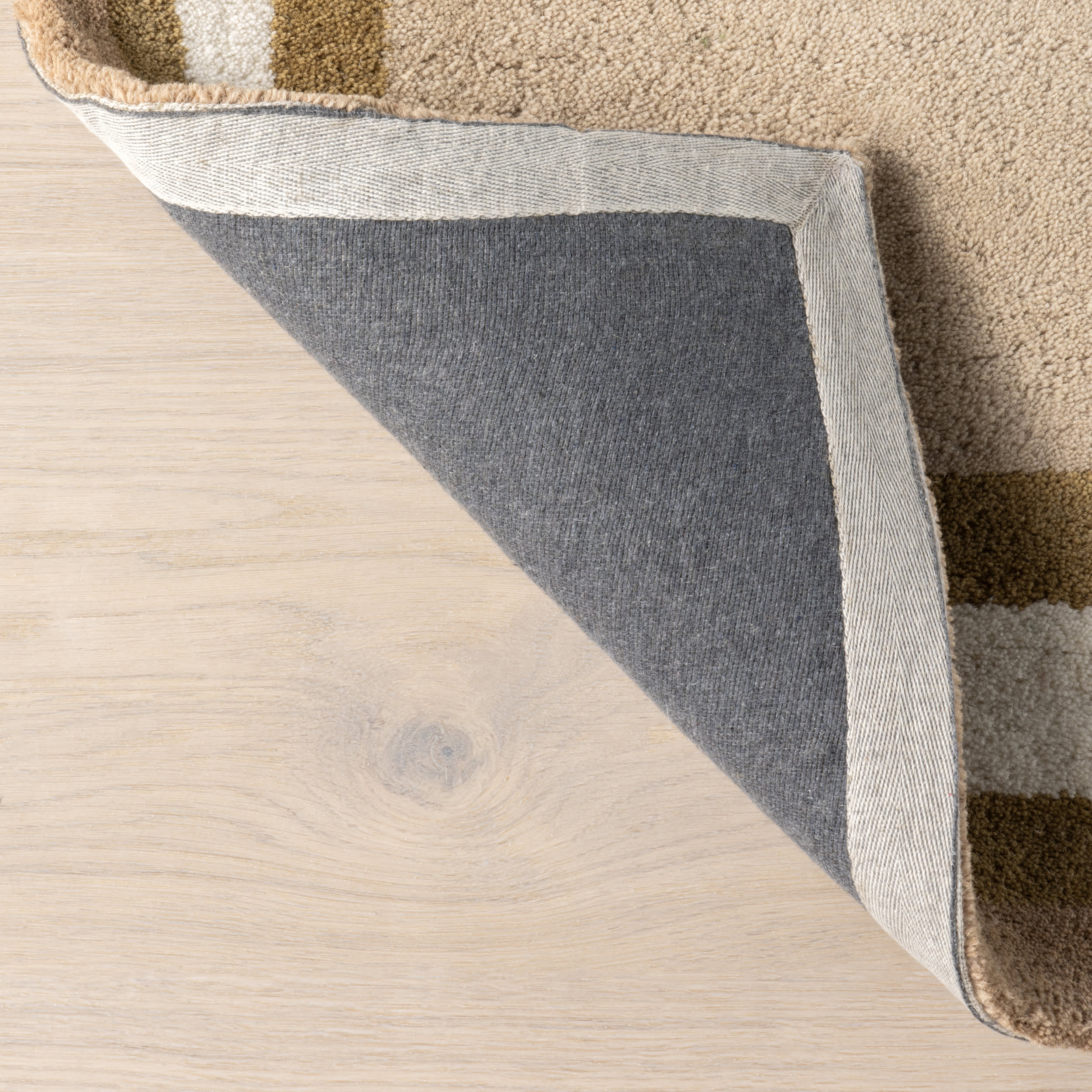 Churia Bordered Wool Rug | Taupe - Image 6