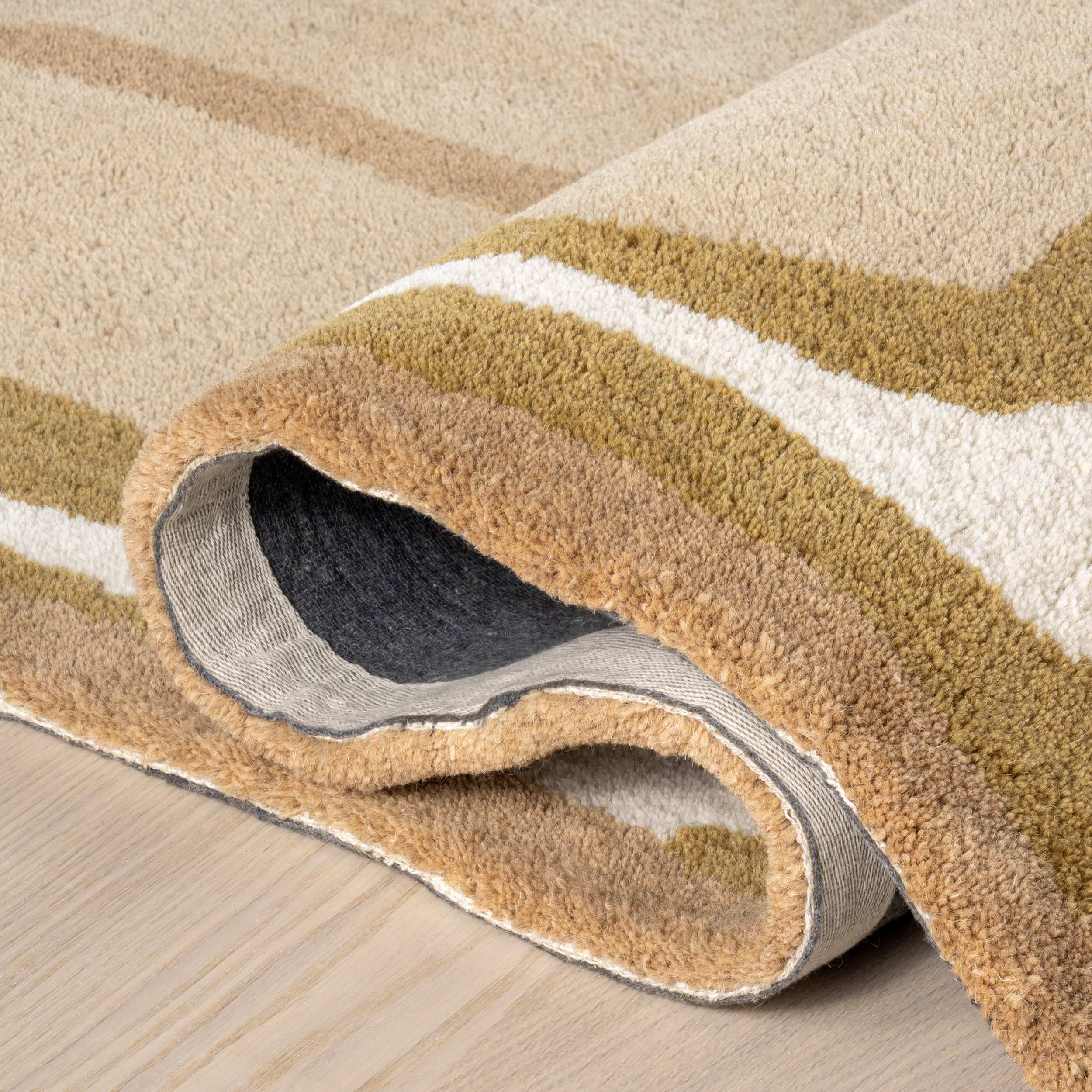 Churia Bordered Wool Rug | Taupe - Image 8