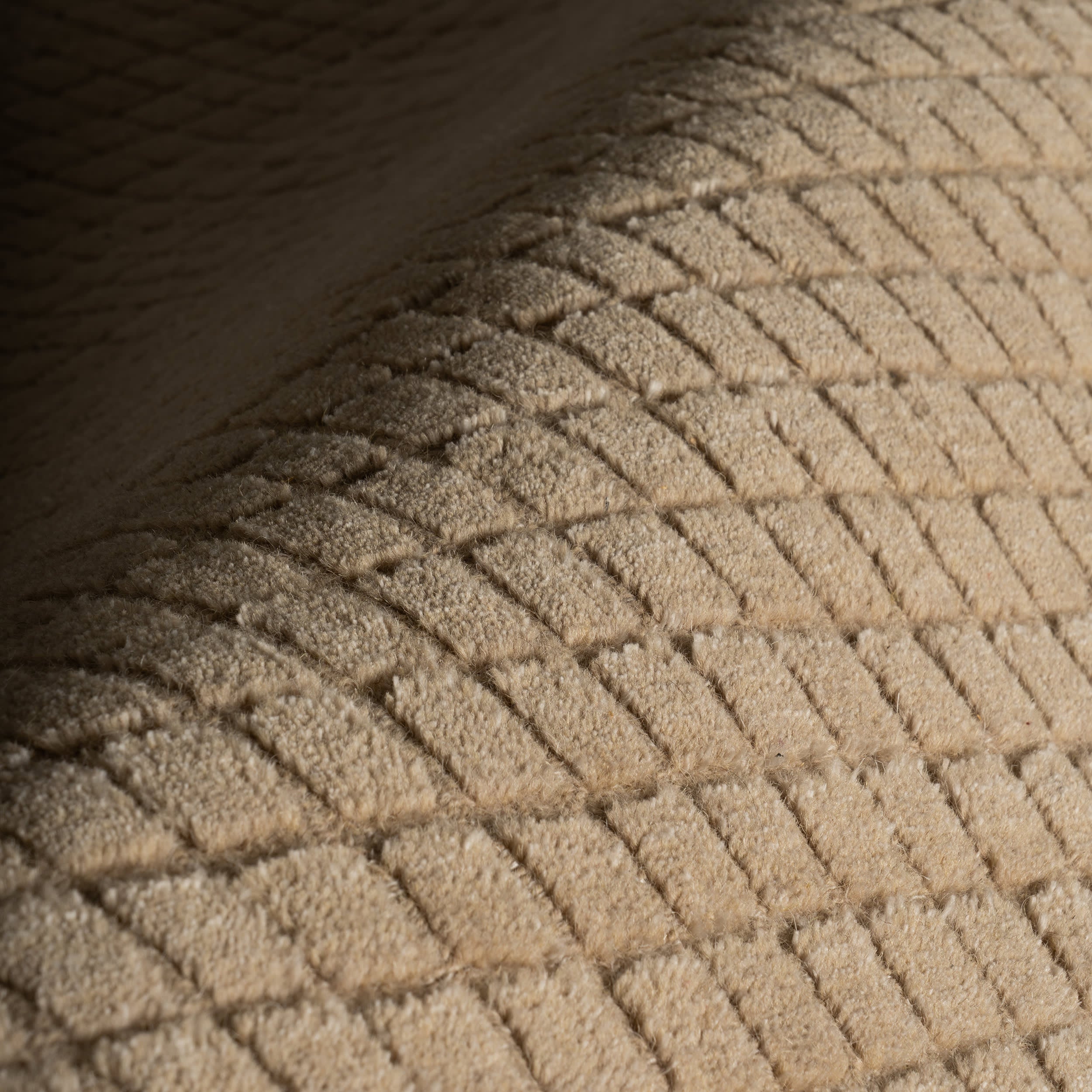 Cinnara Moroccan Striped Rug | Beige - Image 4