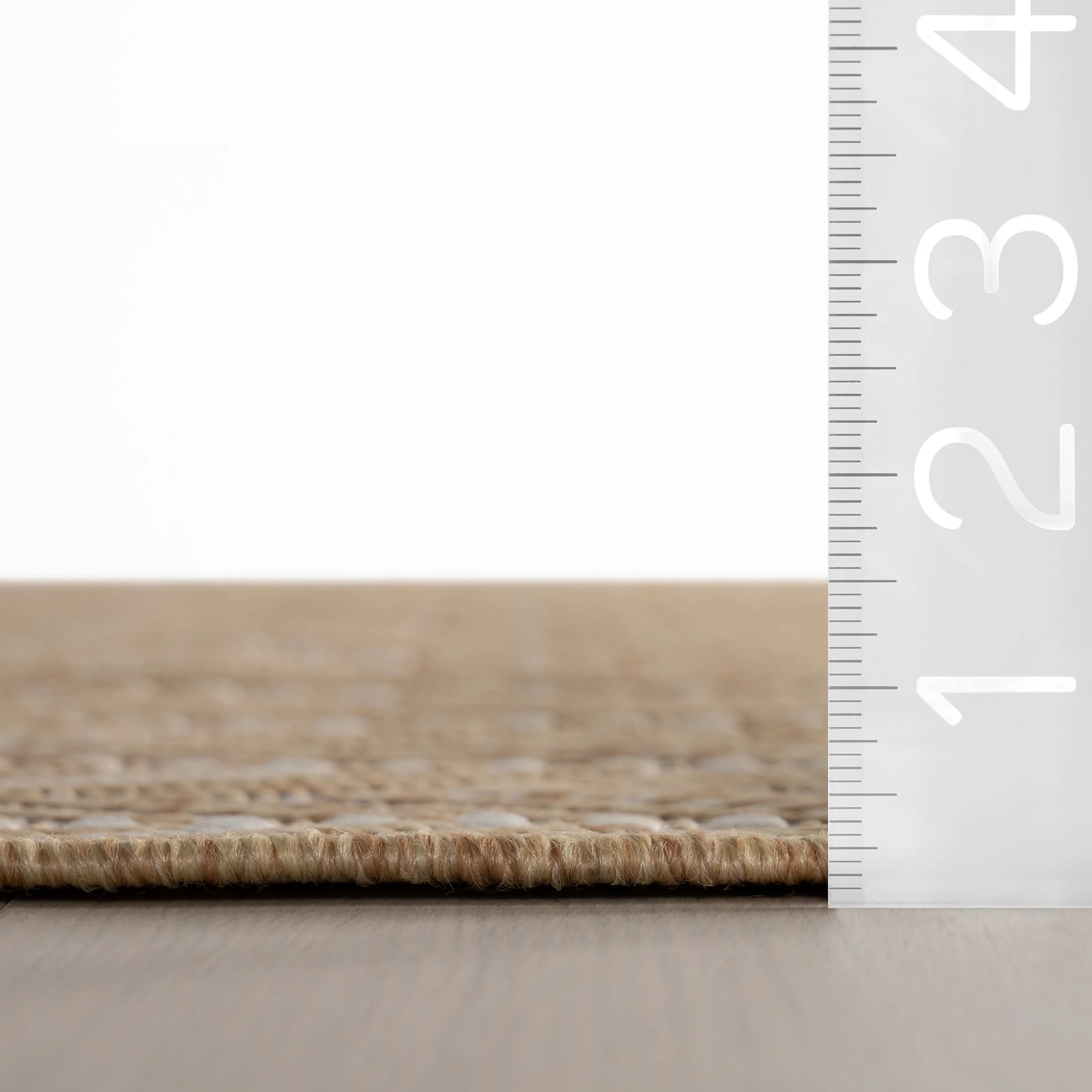 Cirella Modern Chevron Indoor/Outdoor Rug | Natural - Image 4