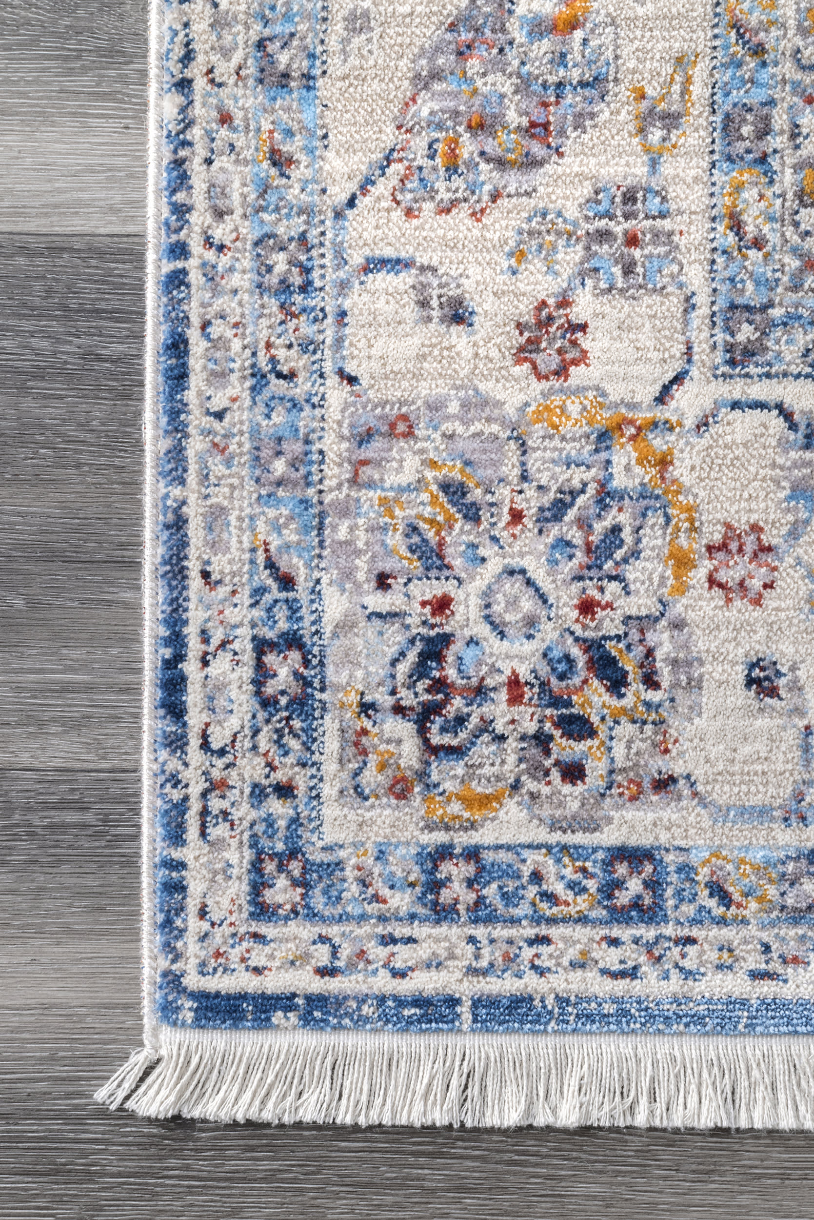 Citronite Fringe Rug | Grey - Image 3