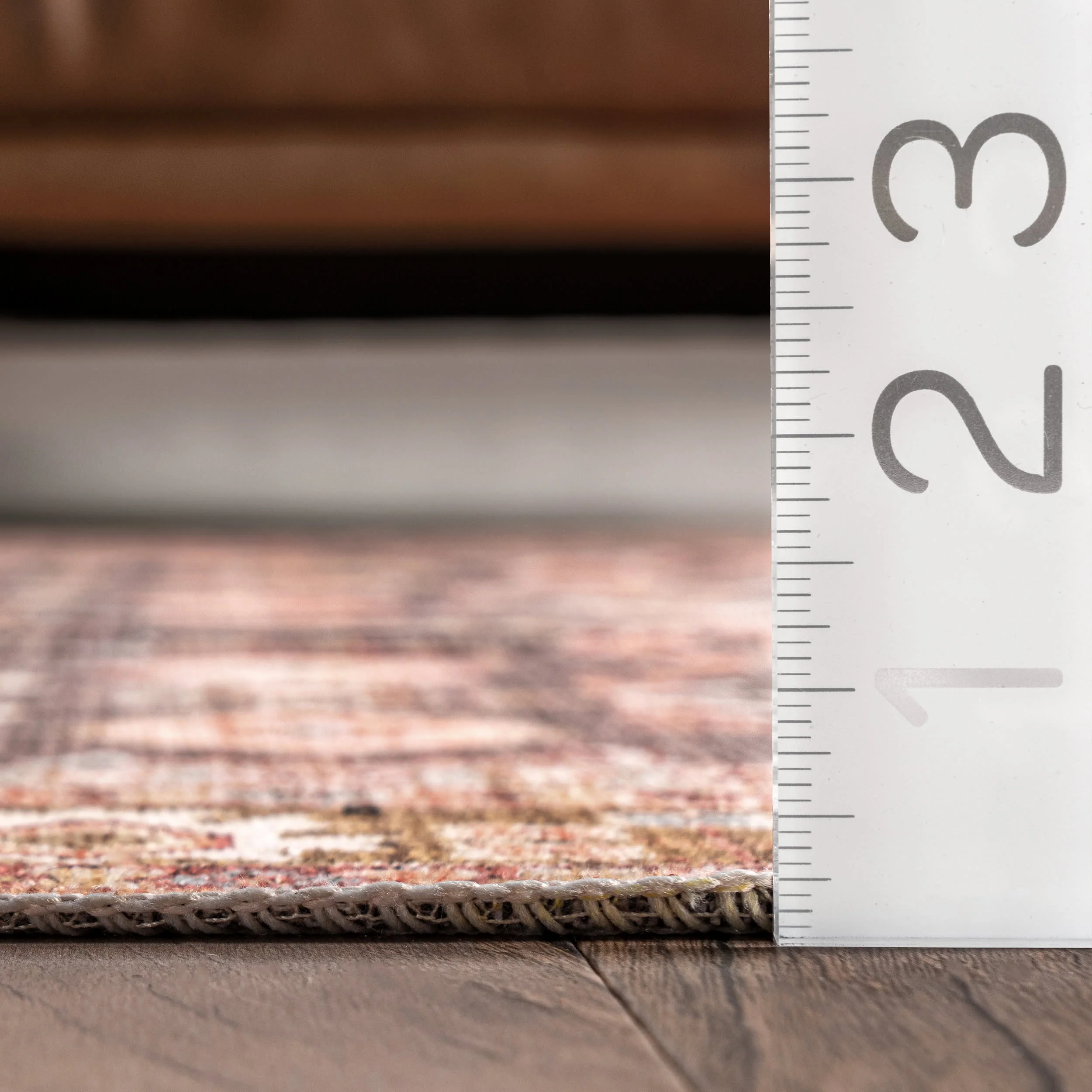 Claire Washable Floral Rug | Brown - Image 5