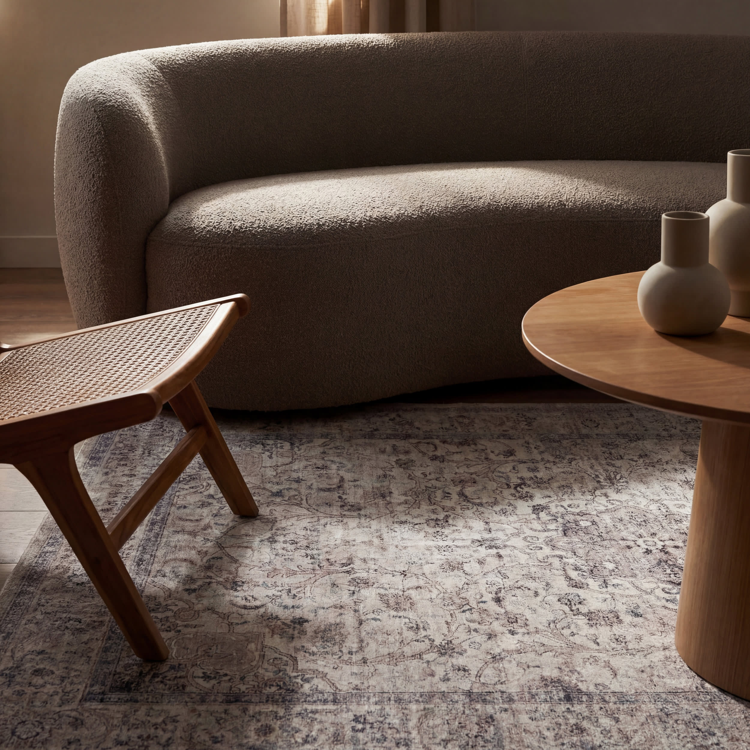Clanese Oriental and Persian Washable Rug | Grey - Image 5