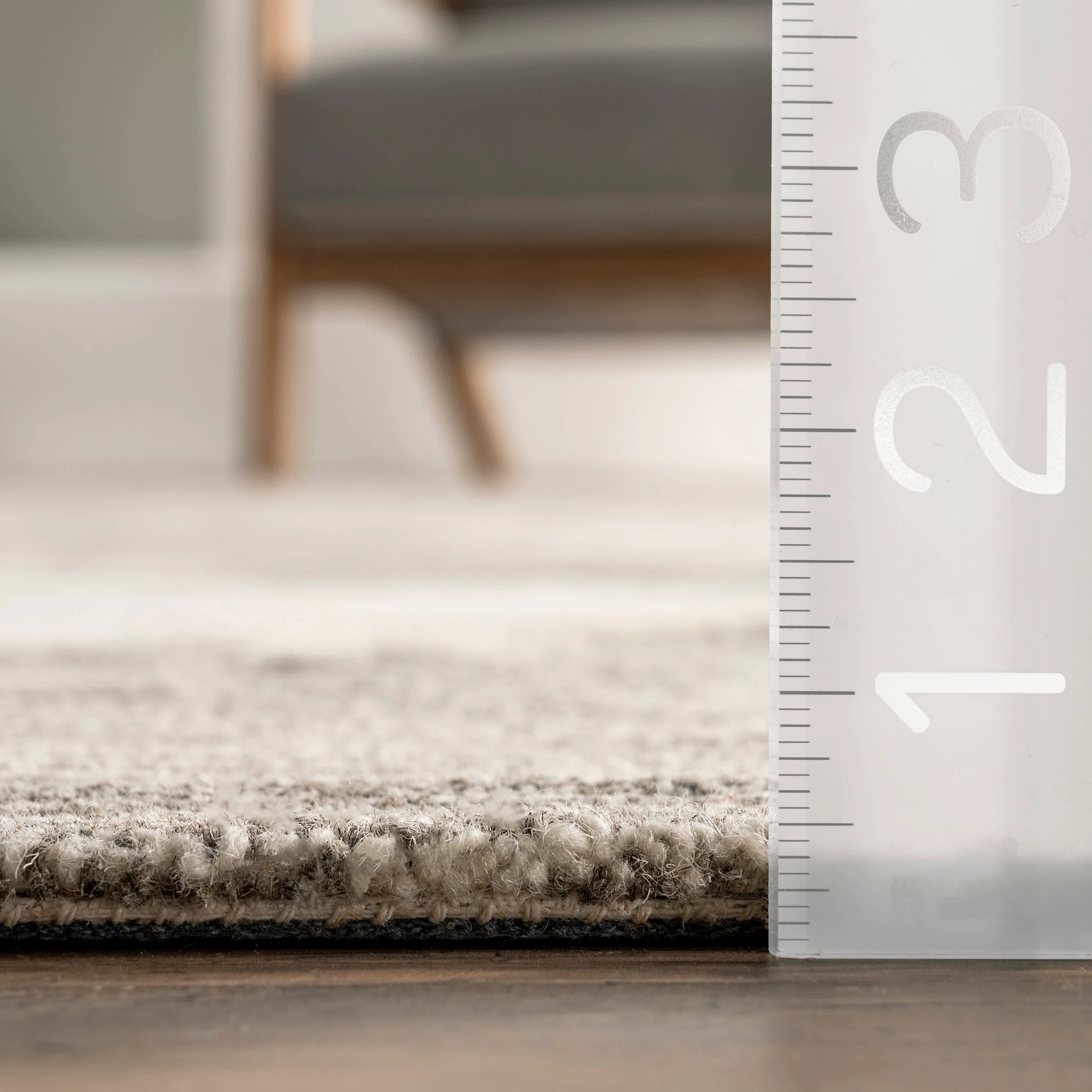 Clarissa Wool Contemporary Rug | Ivory - Image 5
