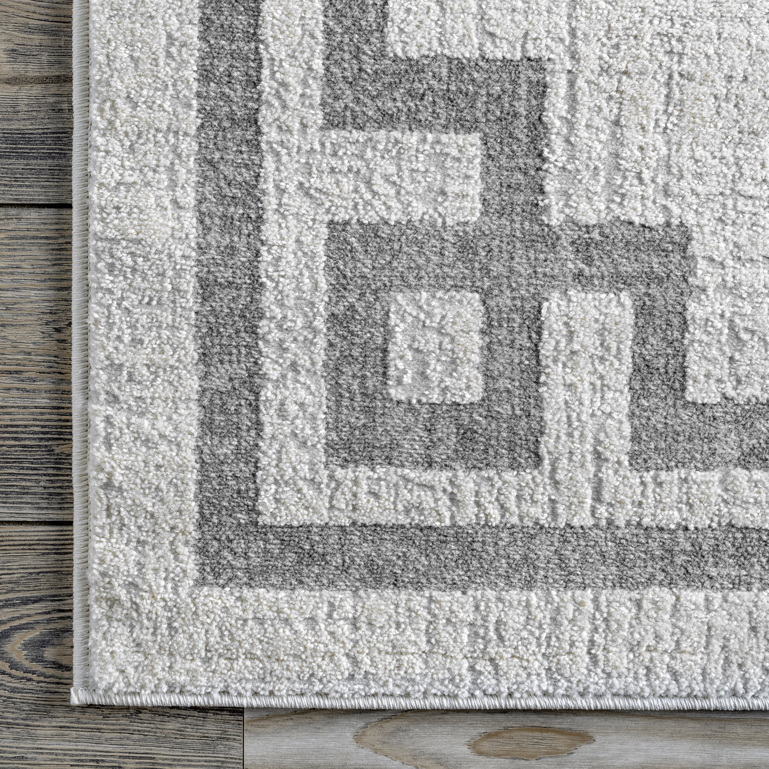 Classic Border Rug | Grey - Image 3