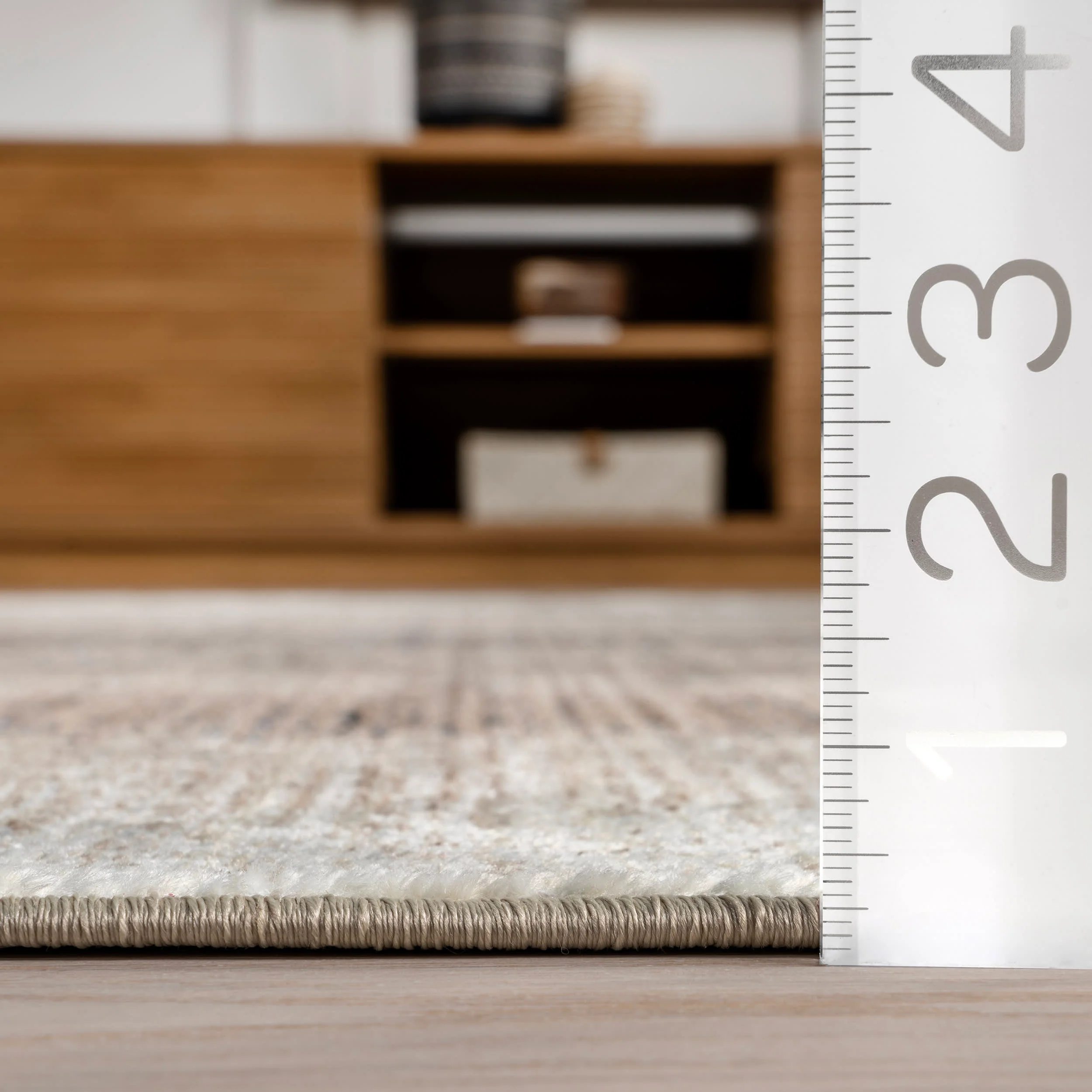 Claudine Rustic Stripe Rug | Brown - Image 5