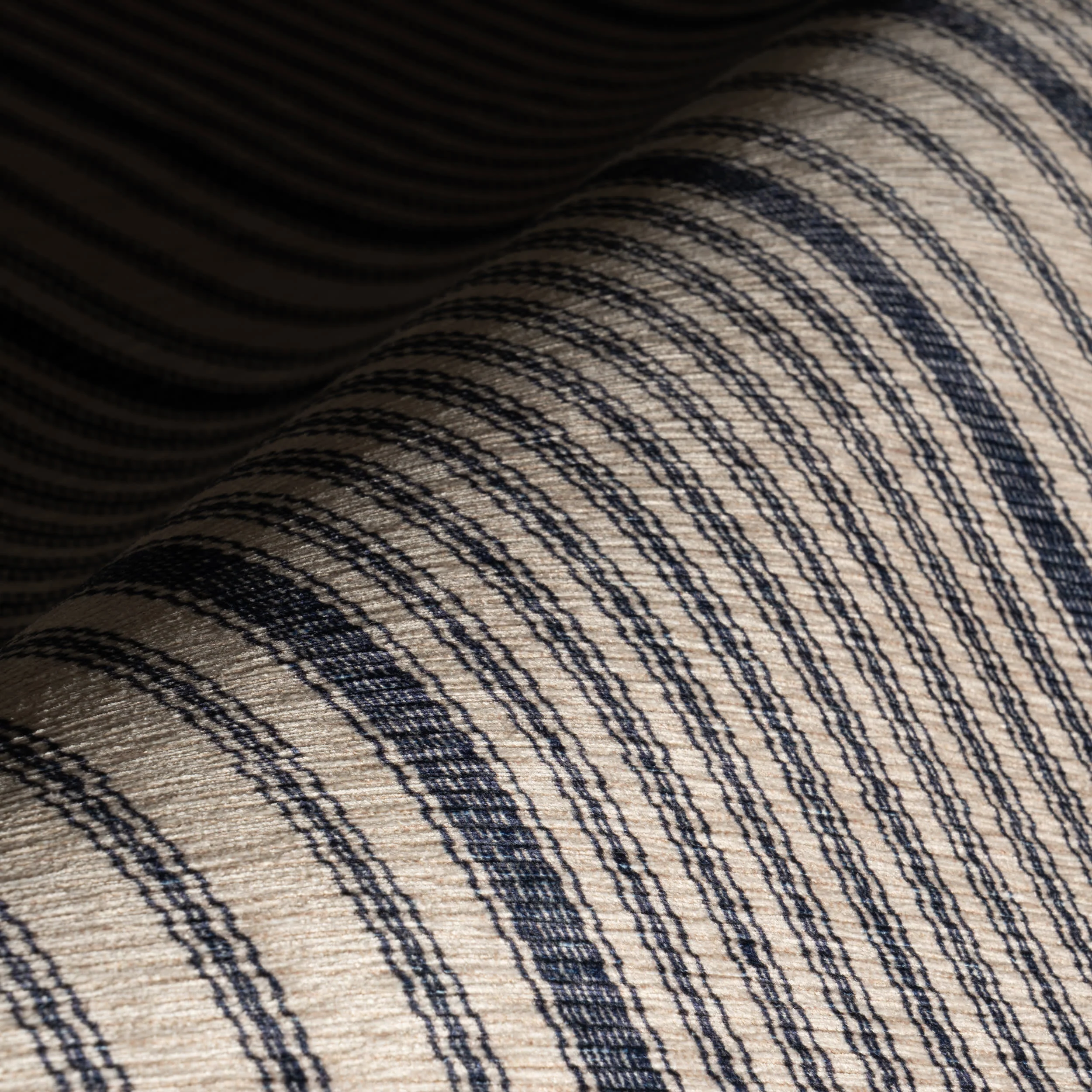 Clemira Coastal Striped Machine Washable Rug | Navy - Image 4