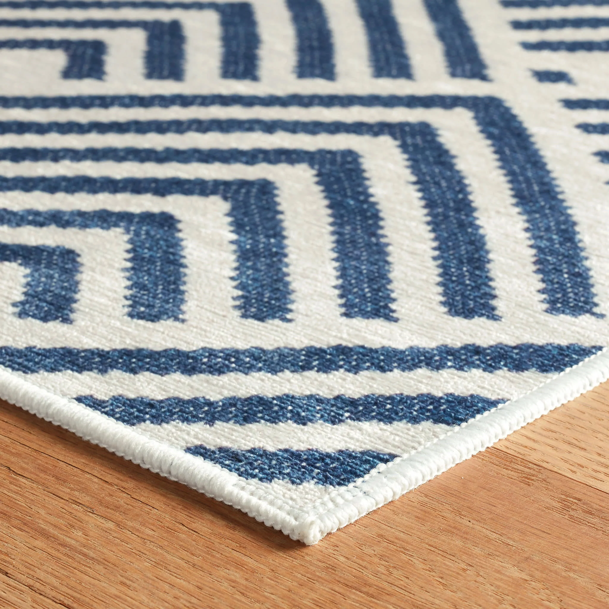 Cleo Machine Washable Rug by Bunny Williams | Navy - Image 5