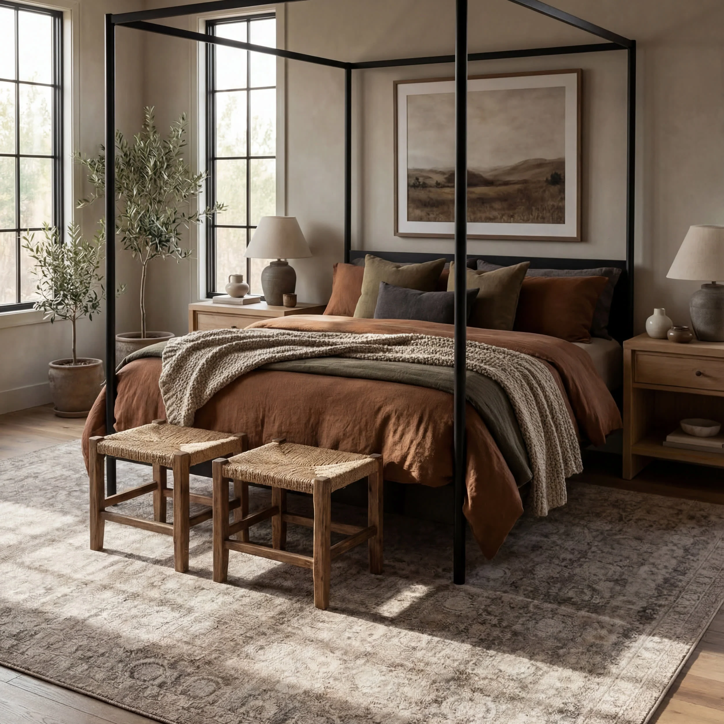 Clifton Antiqued Jute-Blend Rug | Dark Beige - Image 10