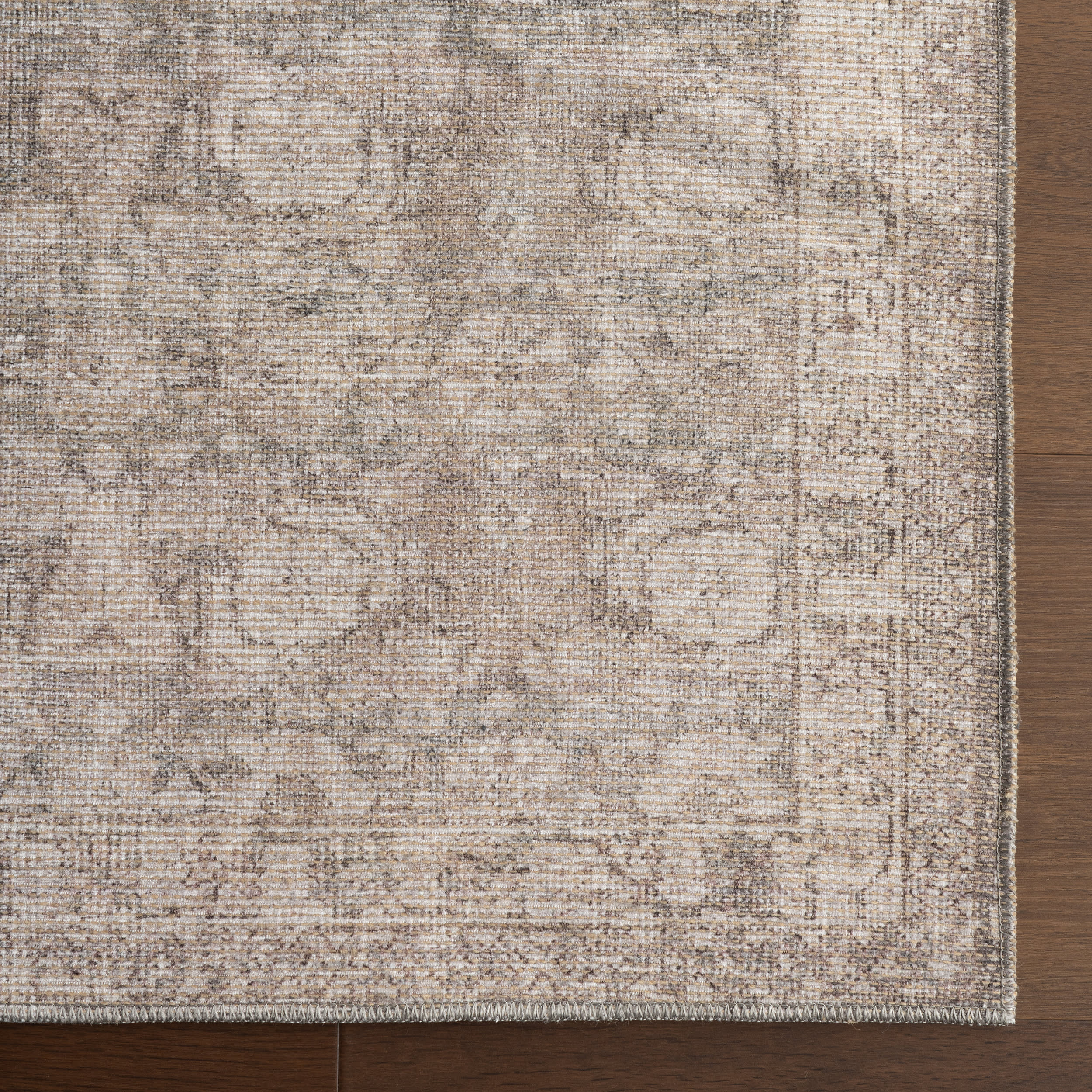 Clifton Antiqued Jute-Blend Rug | Dark Beige - Image 4
