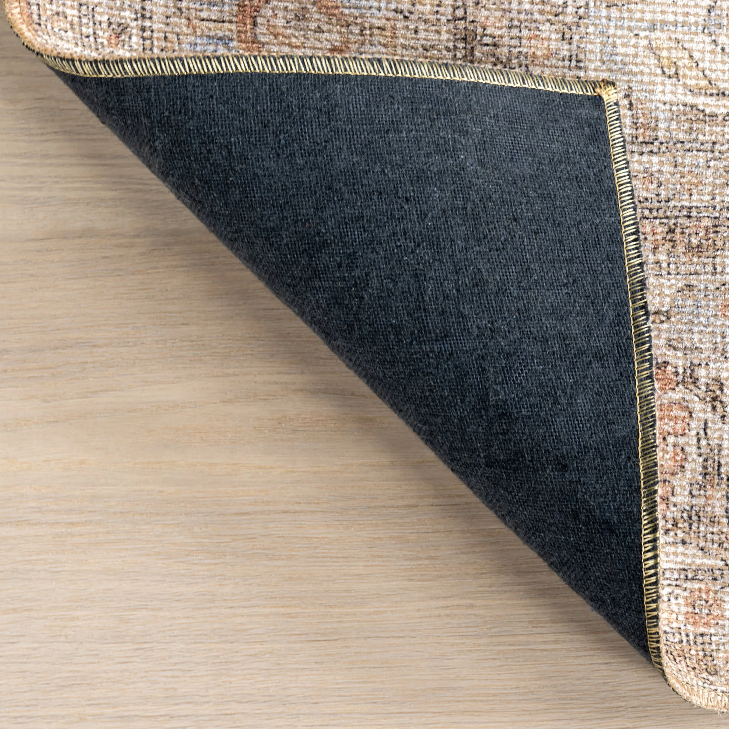 Clinton Antiqued Jute-Blend Rug | Light Brown - Image 8