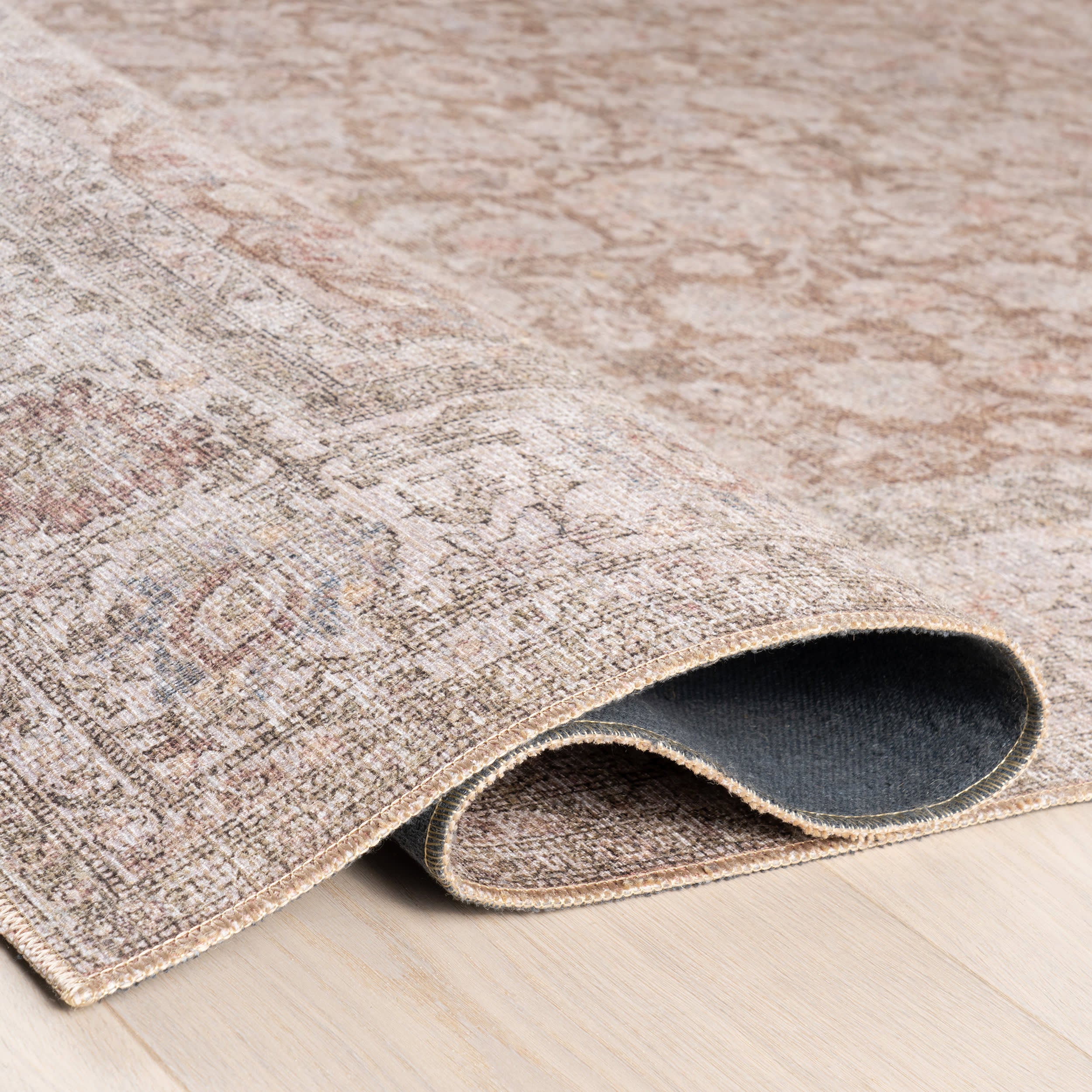 Clinton Antiqued Jute-Blend Rug | Rust - Image 11