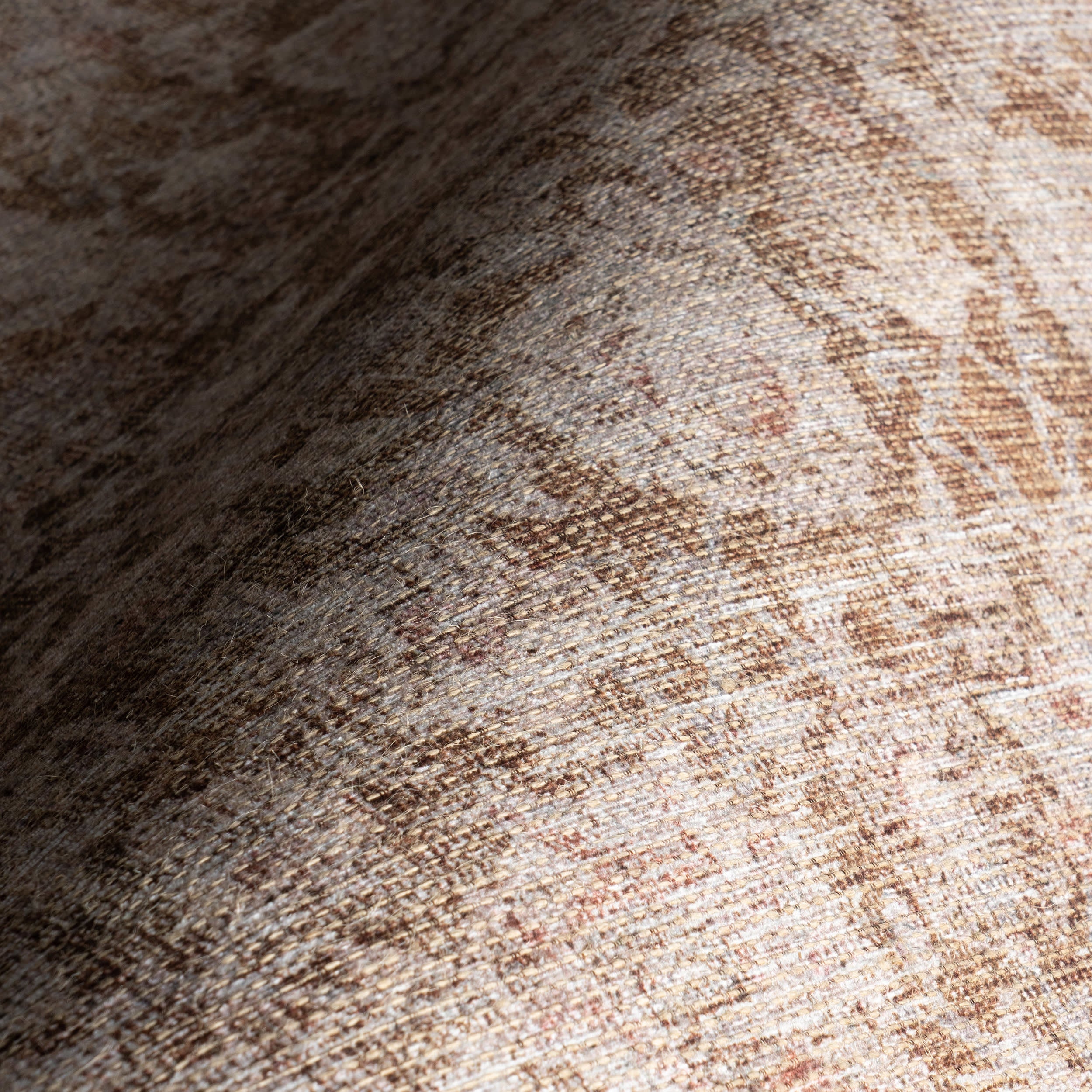 Clinton Antiqued Jute-Blend Rug | Rust - Image 3