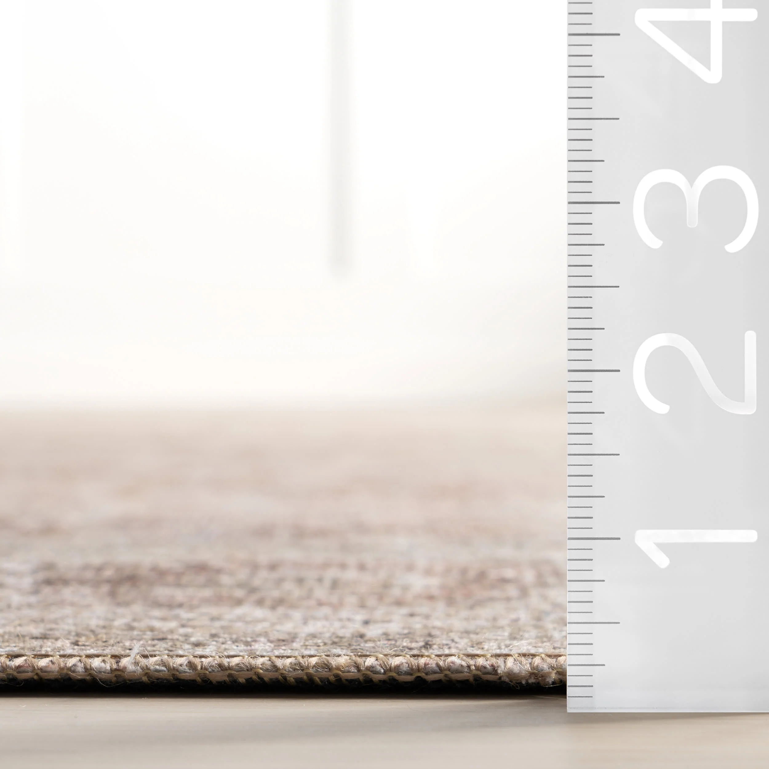 Clinton Antiqued Jute-Blend Rug | Rust - Image 6