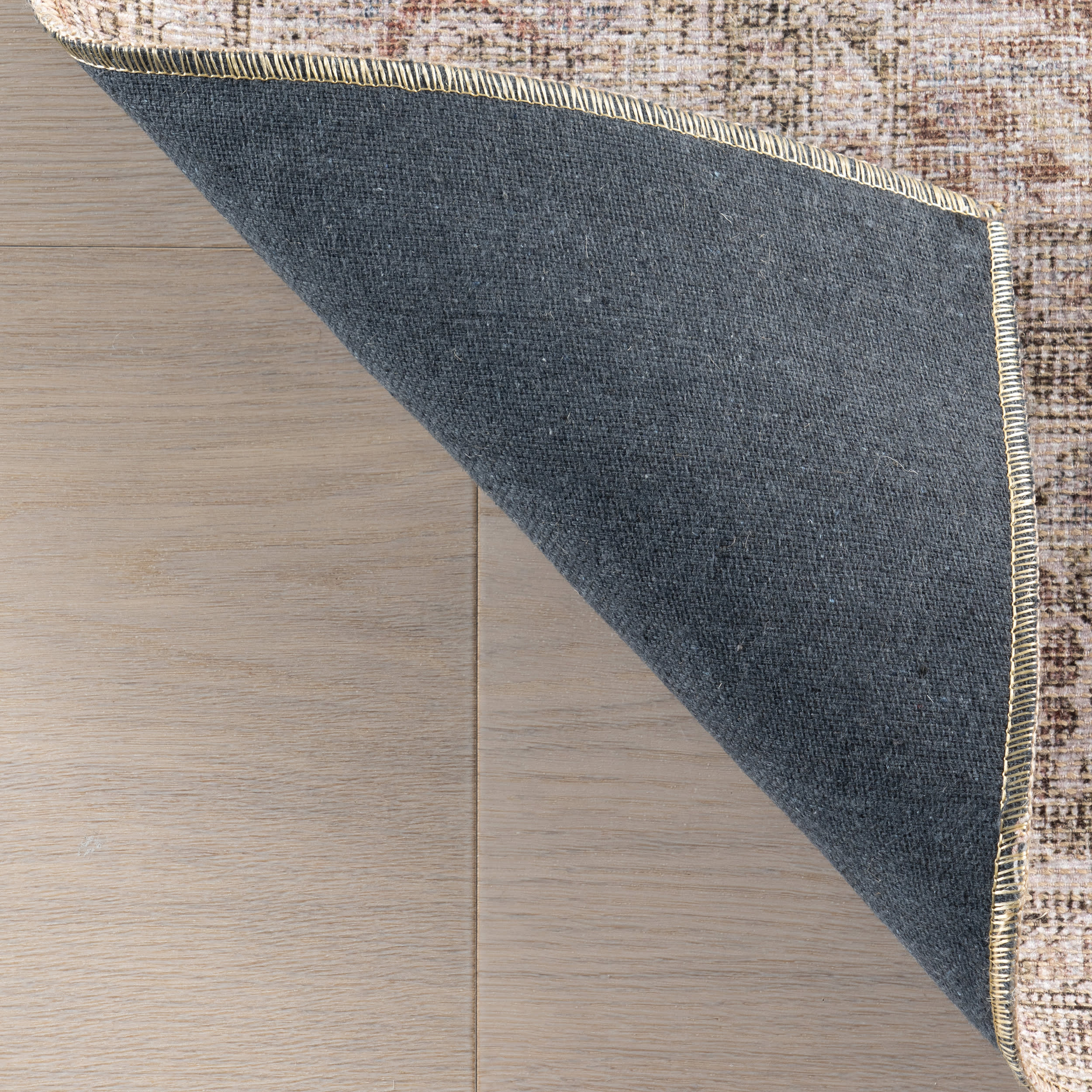 Clinton Antiqued Jute-Blend Rug | Rust - Image 8
