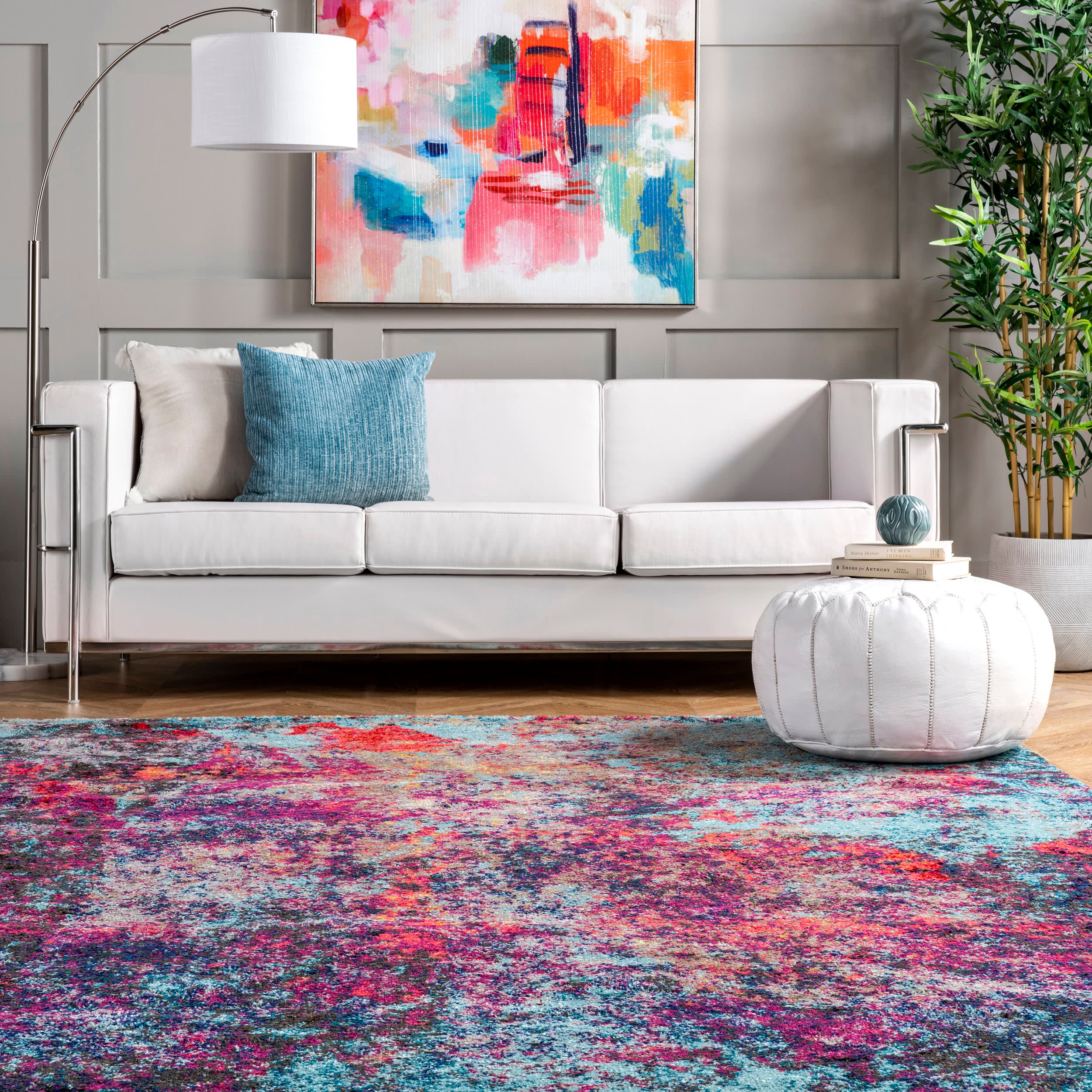 Cloud Nebula Abstract Rug | Multicolor - Image 4