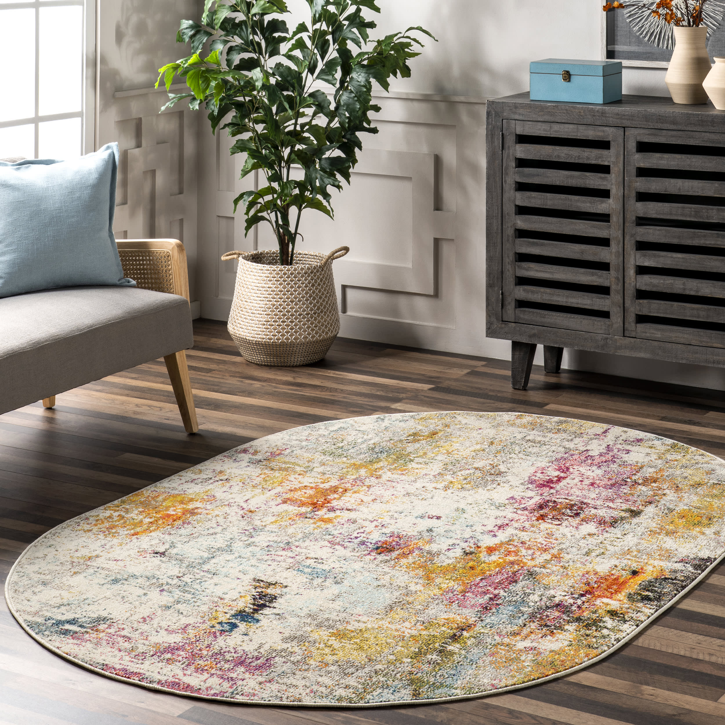 Clouded Impressionism Rug | Multicolor - Image 2