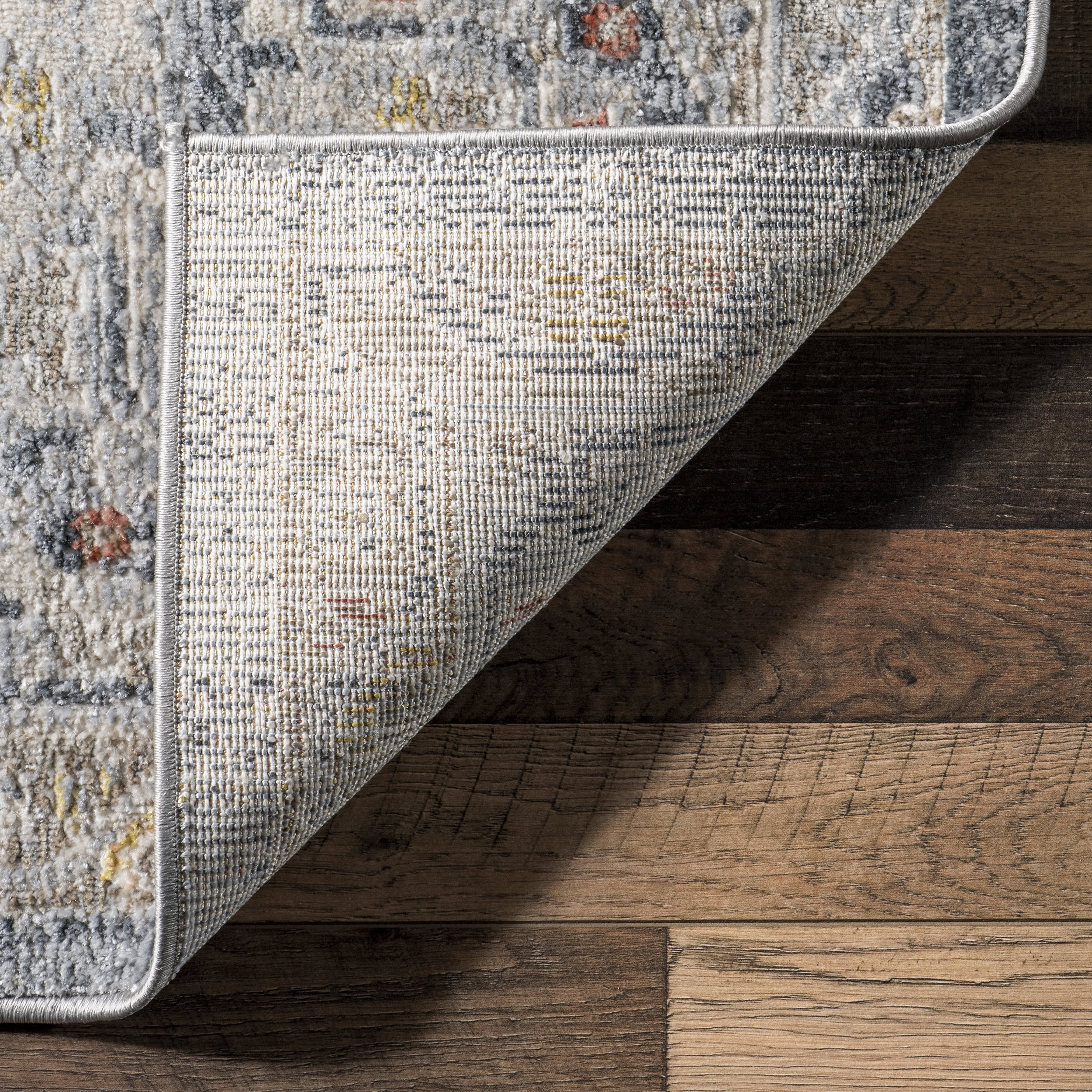 Cloudy Medallion Rug | Light Grey - Image 6