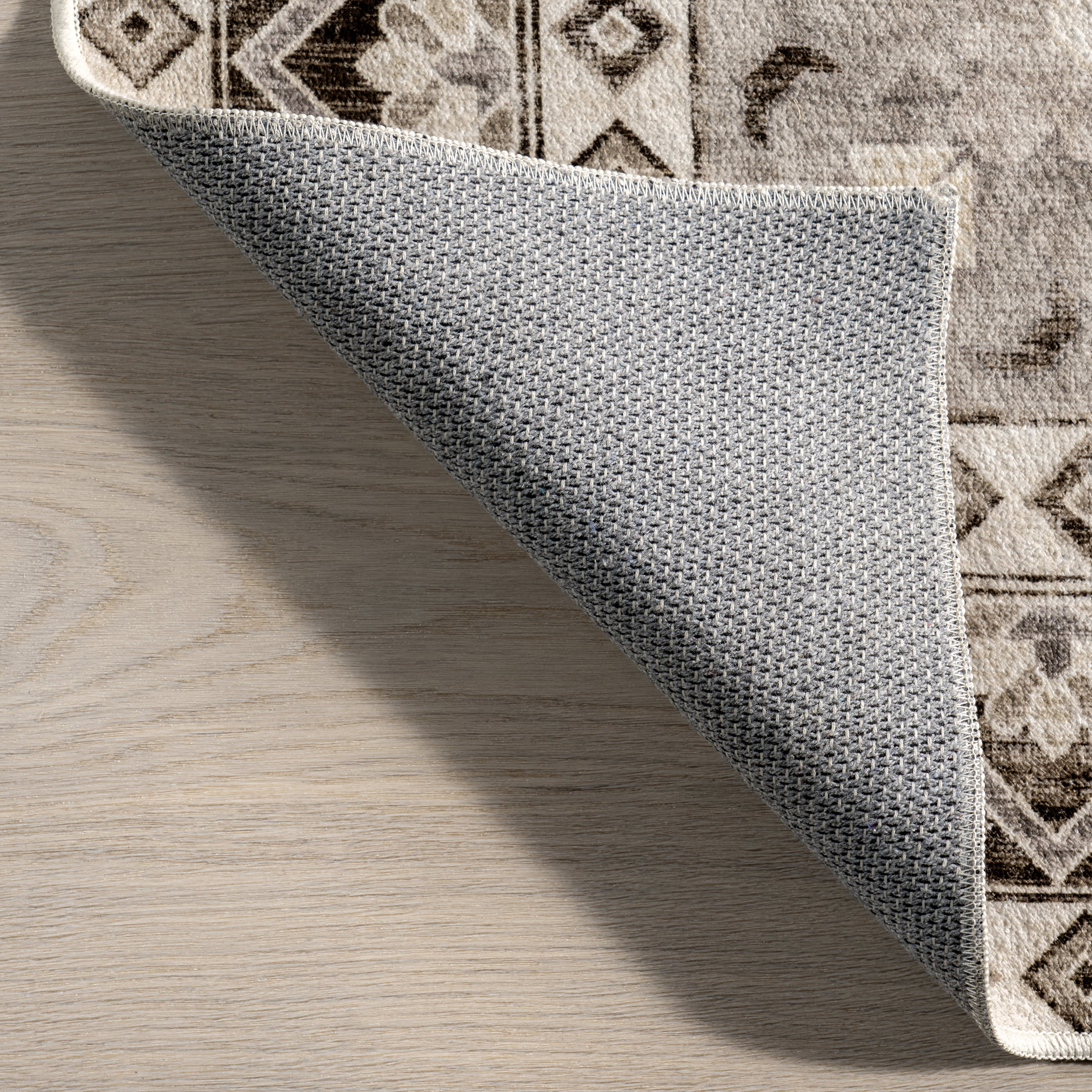 Clovebud Medallion Washable Rug | Beige - Image 5