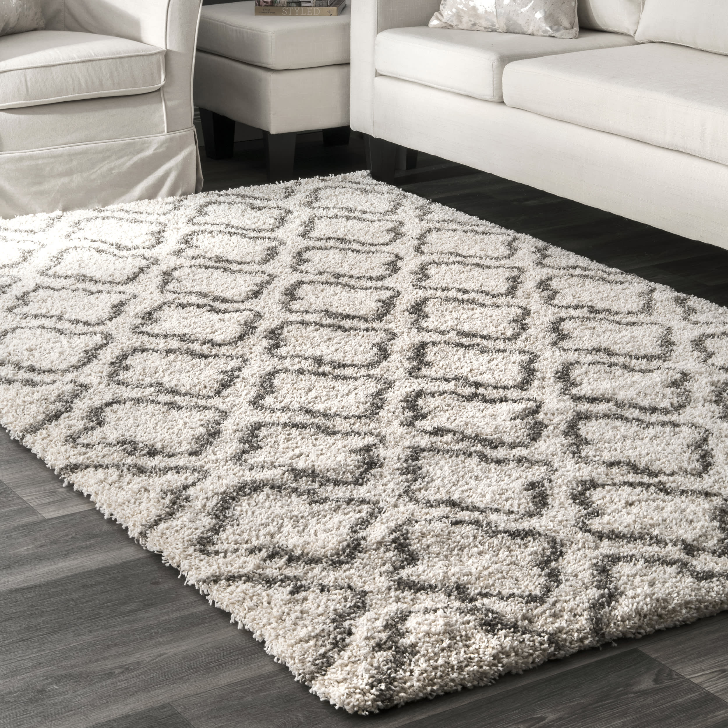 Clover Trellis Rug | Ivory - Image 2