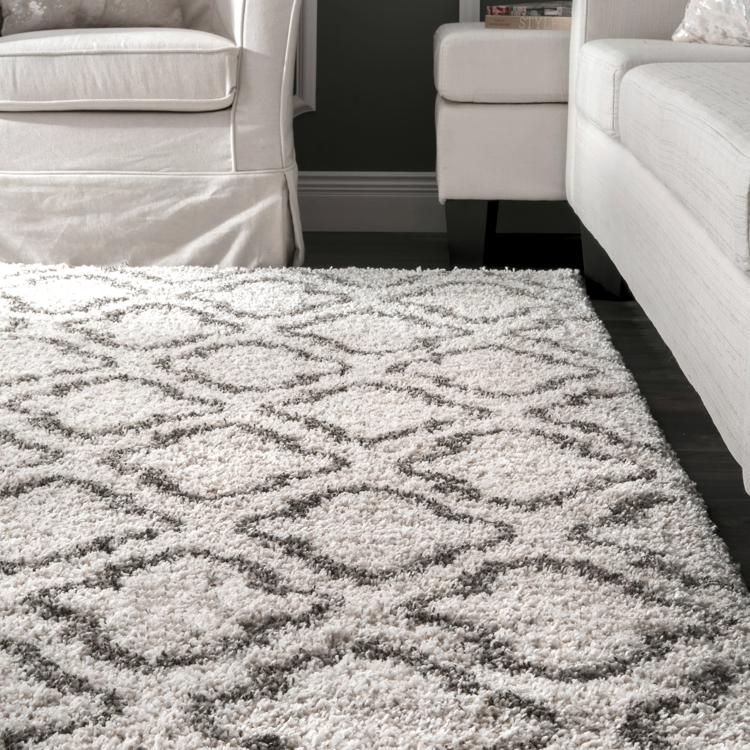 Clover Trellis Rug | Ivory - Image 4