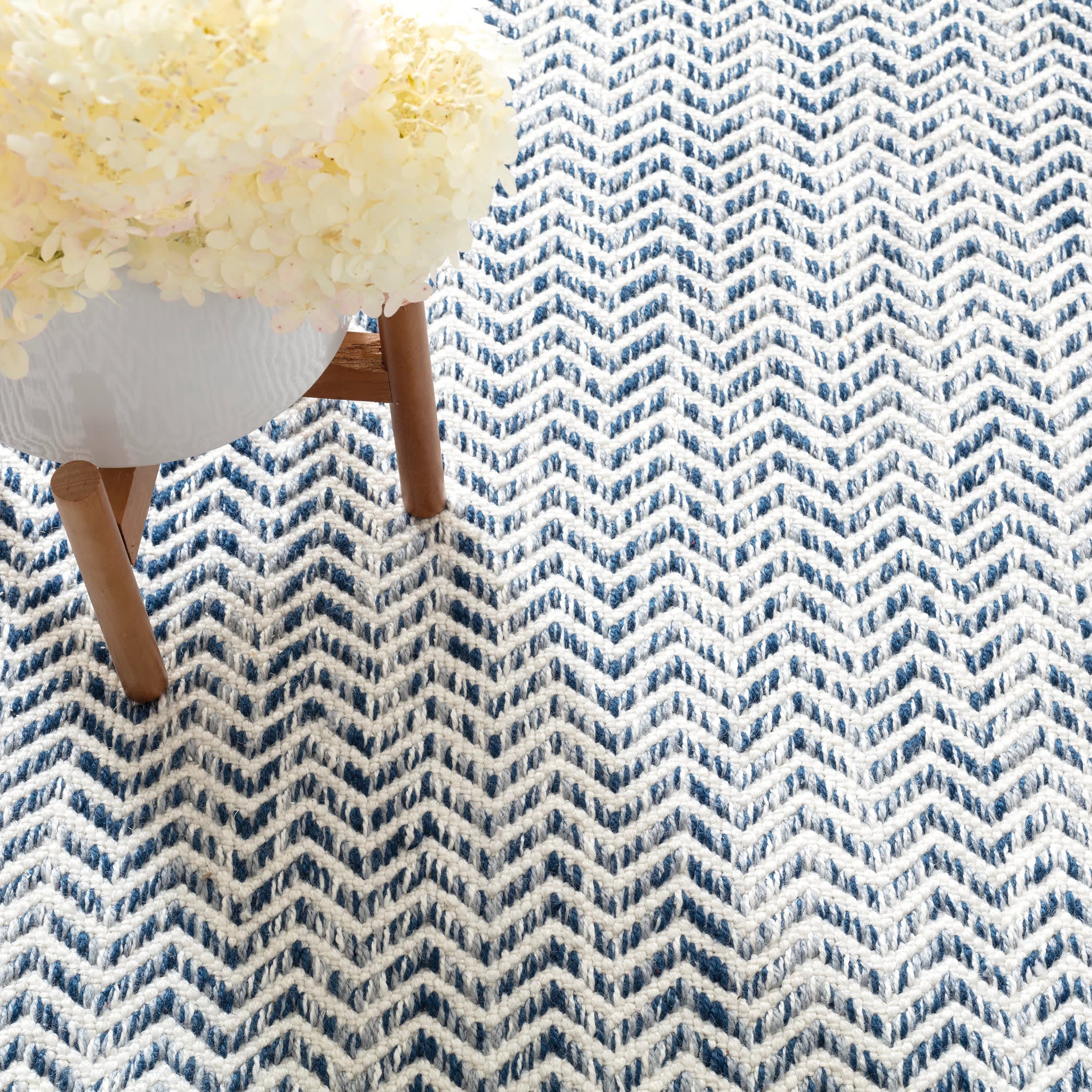 Coastal Handwoven Indoor/Outdoor Rug | Blue - Image 6