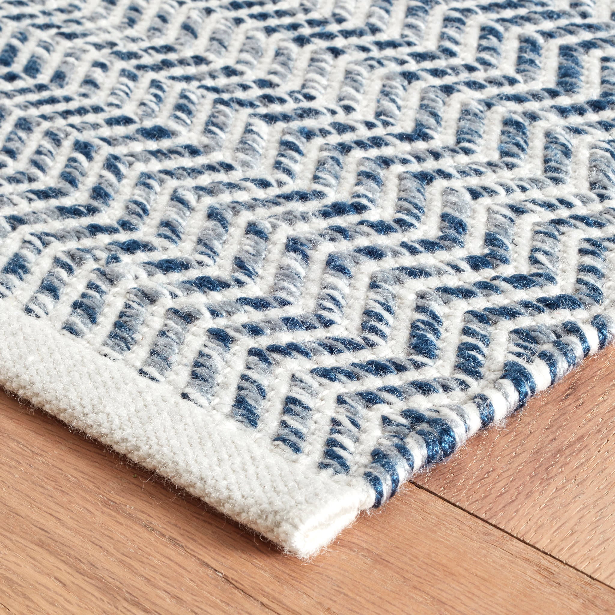 Coastal Handwoven Indoor/Outdoor Rug | Blue - Image 8