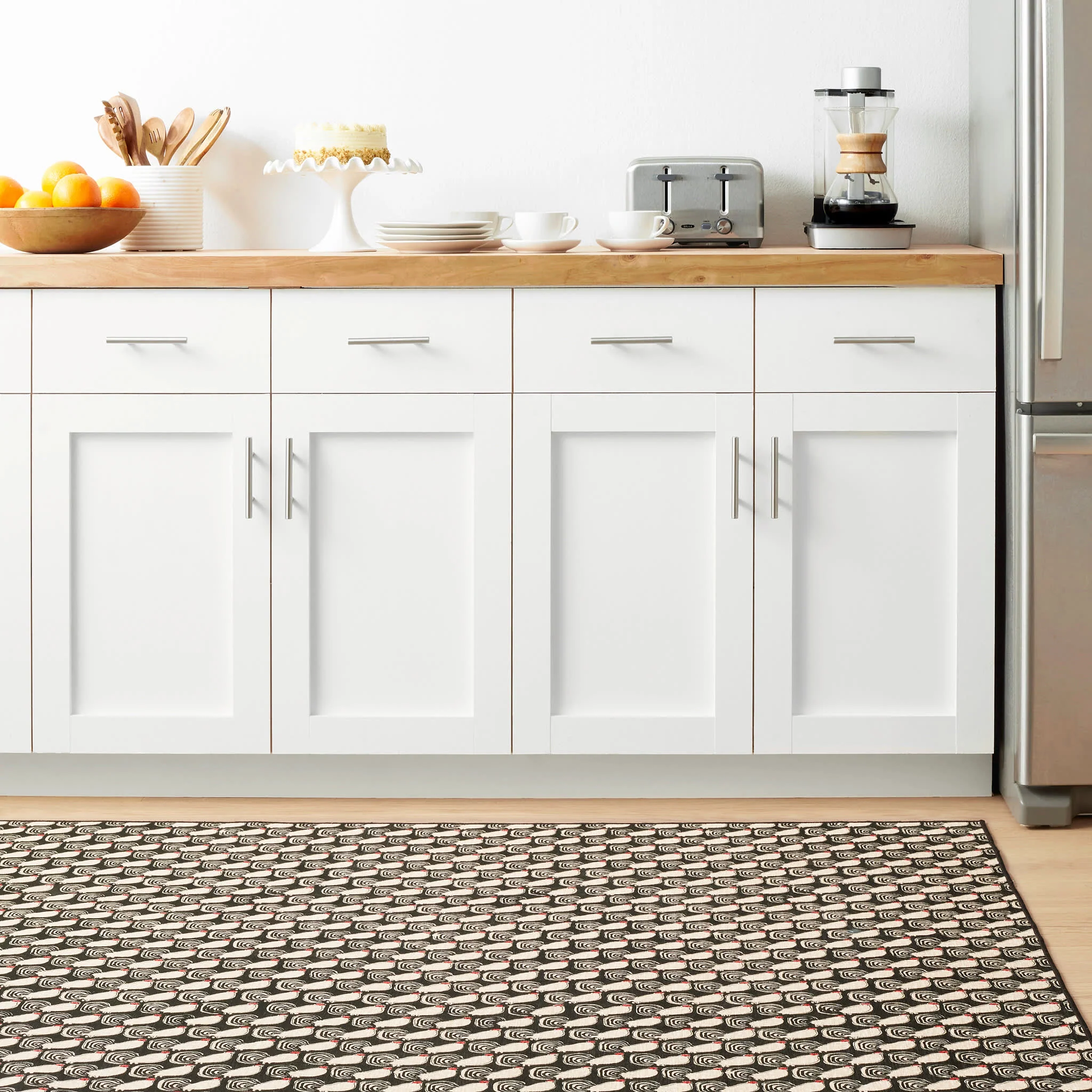 Cockadoodledoo Machine Washable Rug | Multi - Image 2