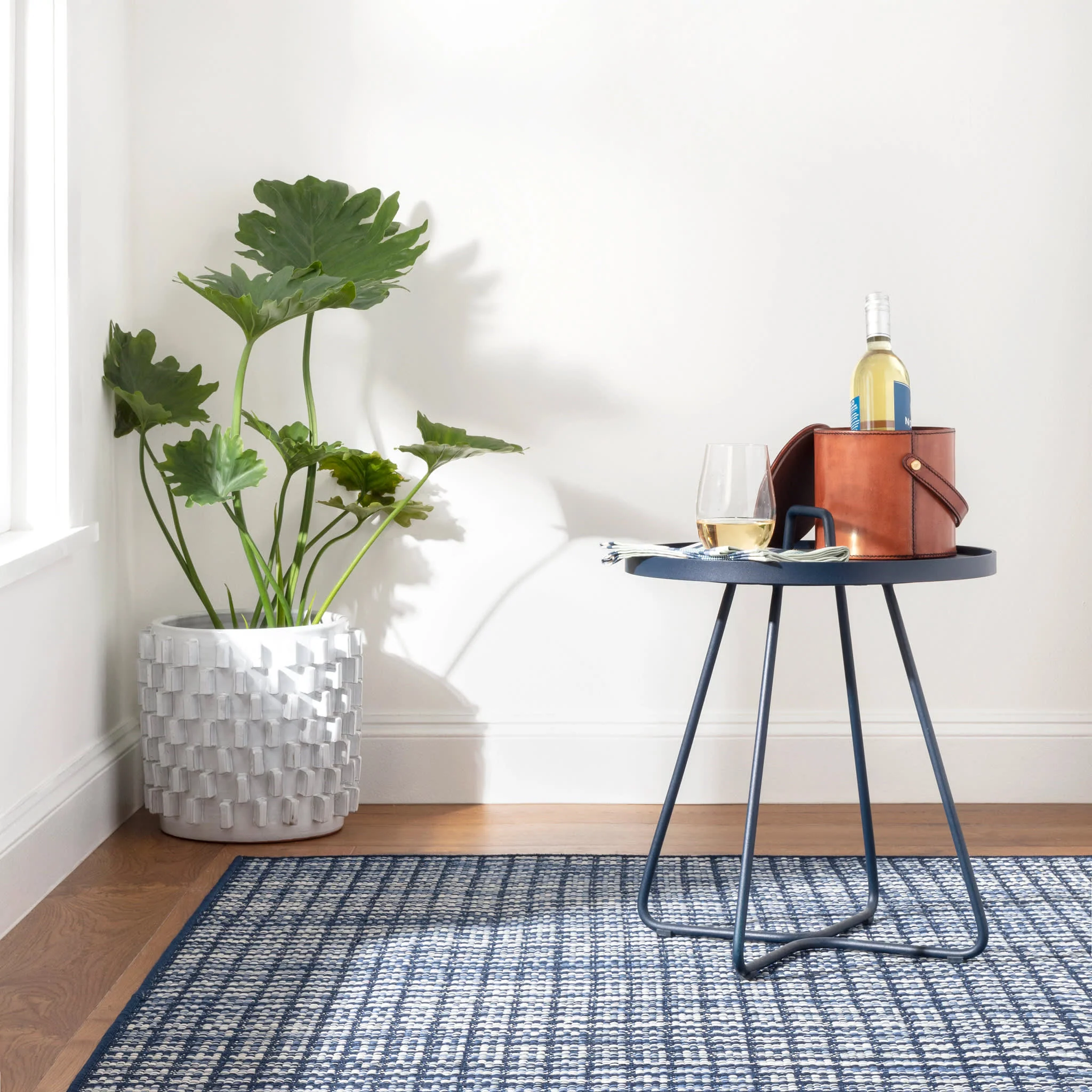 Coco Handwoven Indoor/Outdoor Custom Rug | Blue - Image 3