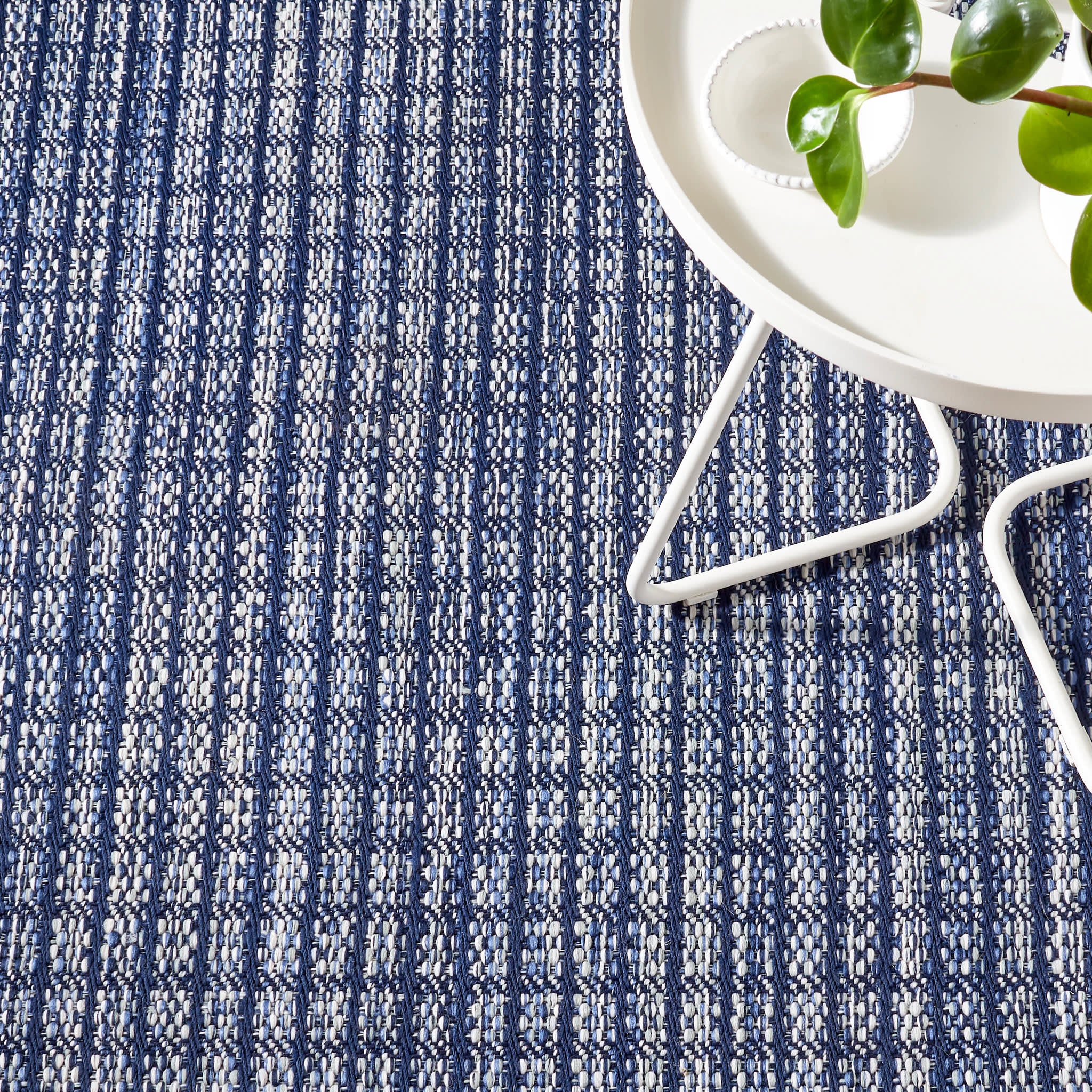 Coco Handwoven Indoor/Outdoor Rug | Blue - Image 5