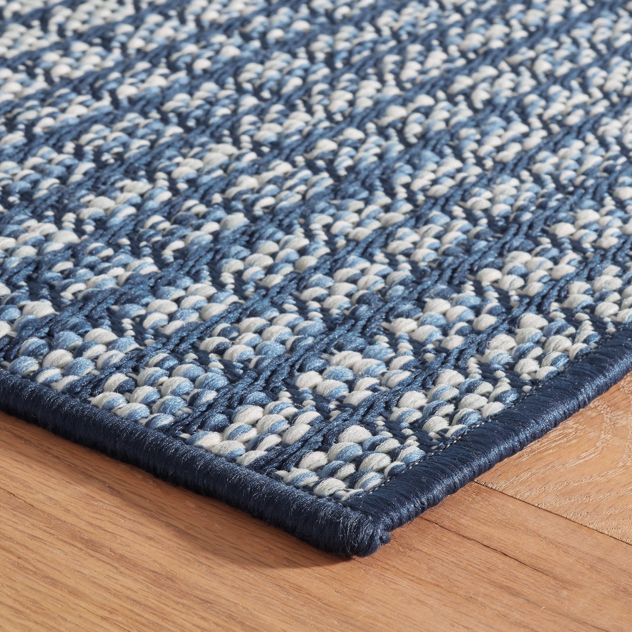 Coco Handwoven Indoor/Outdoor Custom Rug | Blue - Image 6