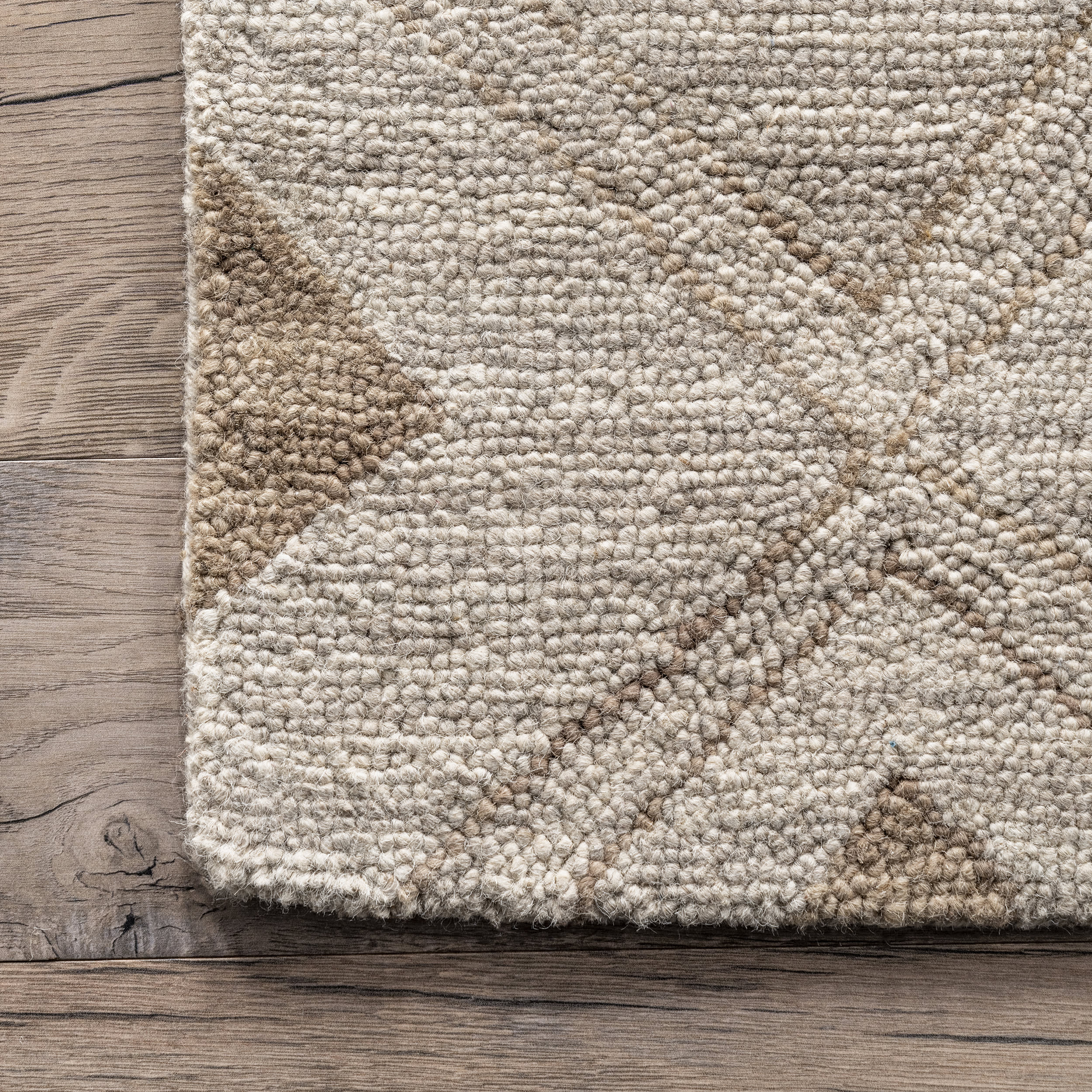 Coco Trellis Wool Rug | Beige - Image 3