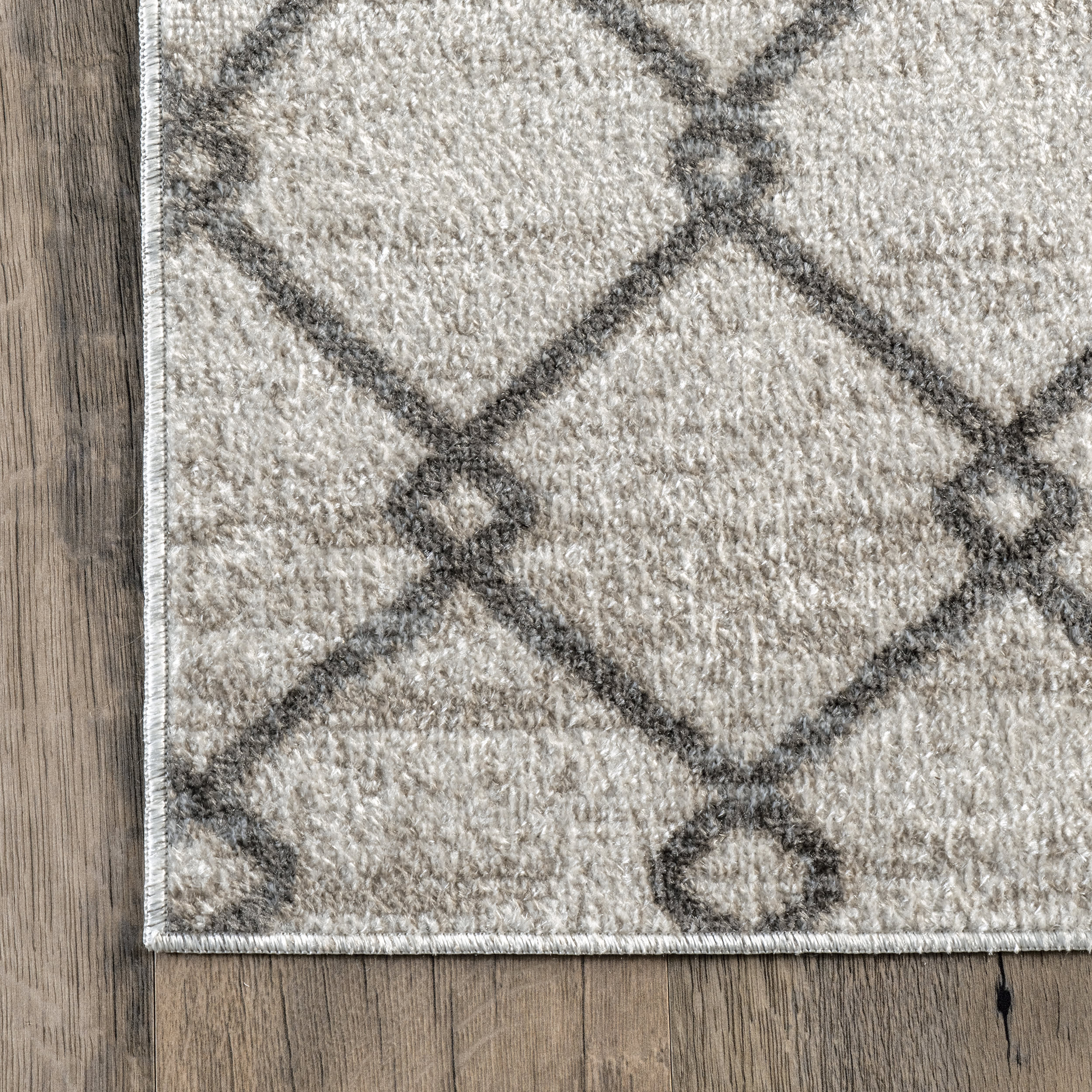 Colleen Washable Geometric Rug | Grey - Image 3