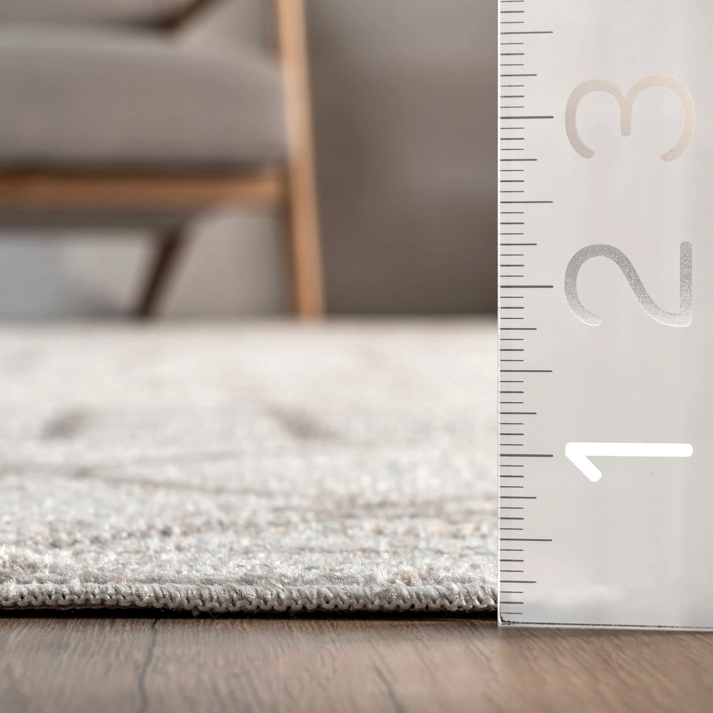 Colleen Washable Geometric Rug | Grey - Image 5