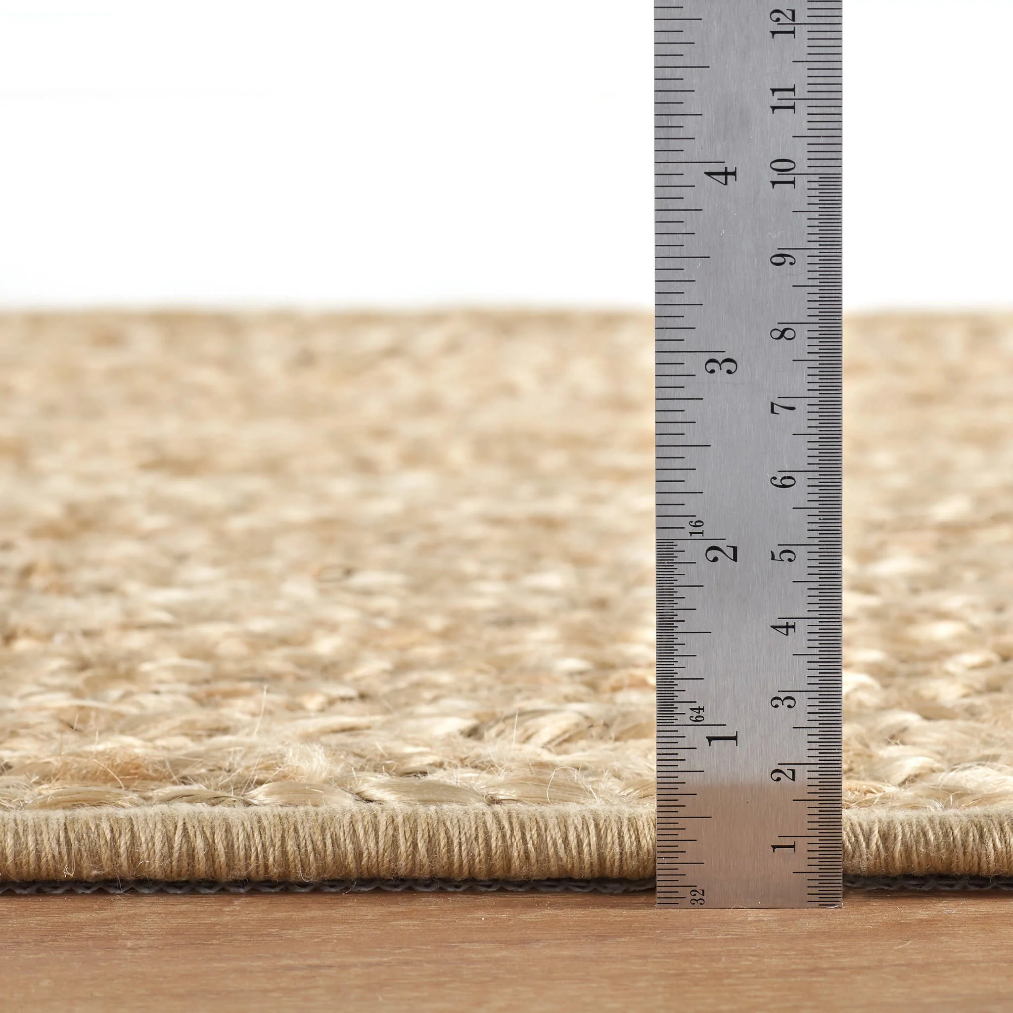 Collins Braided Woven Jute Custom Rug | Natural - Image 4