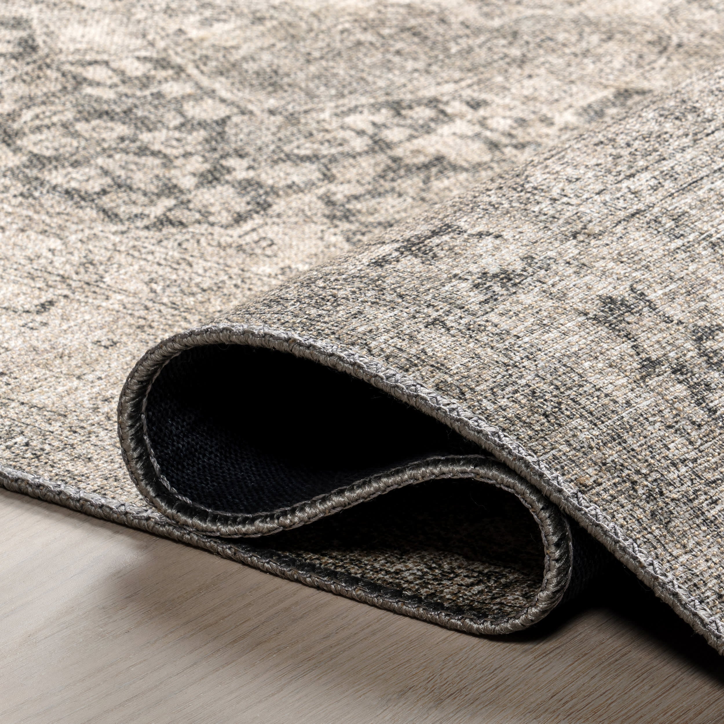 Colts Neck Antiqued Jute-Blend Rug | Grey - Image 10